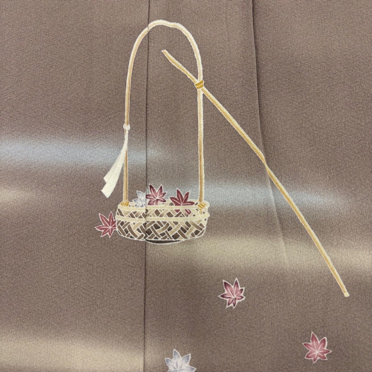 美品】 付下げ 身丈161cm 裄丈67cm M 袷 岡村蒼風 十日町友禅 落款 花