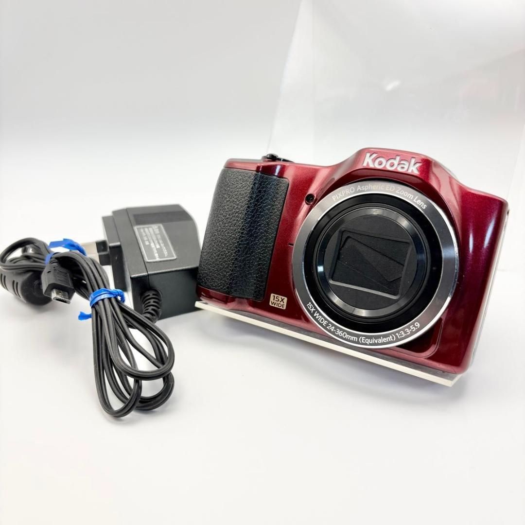 美品 Kodak コダック PIXPRO fz152 レッド デジタルカメラ - メルカリ