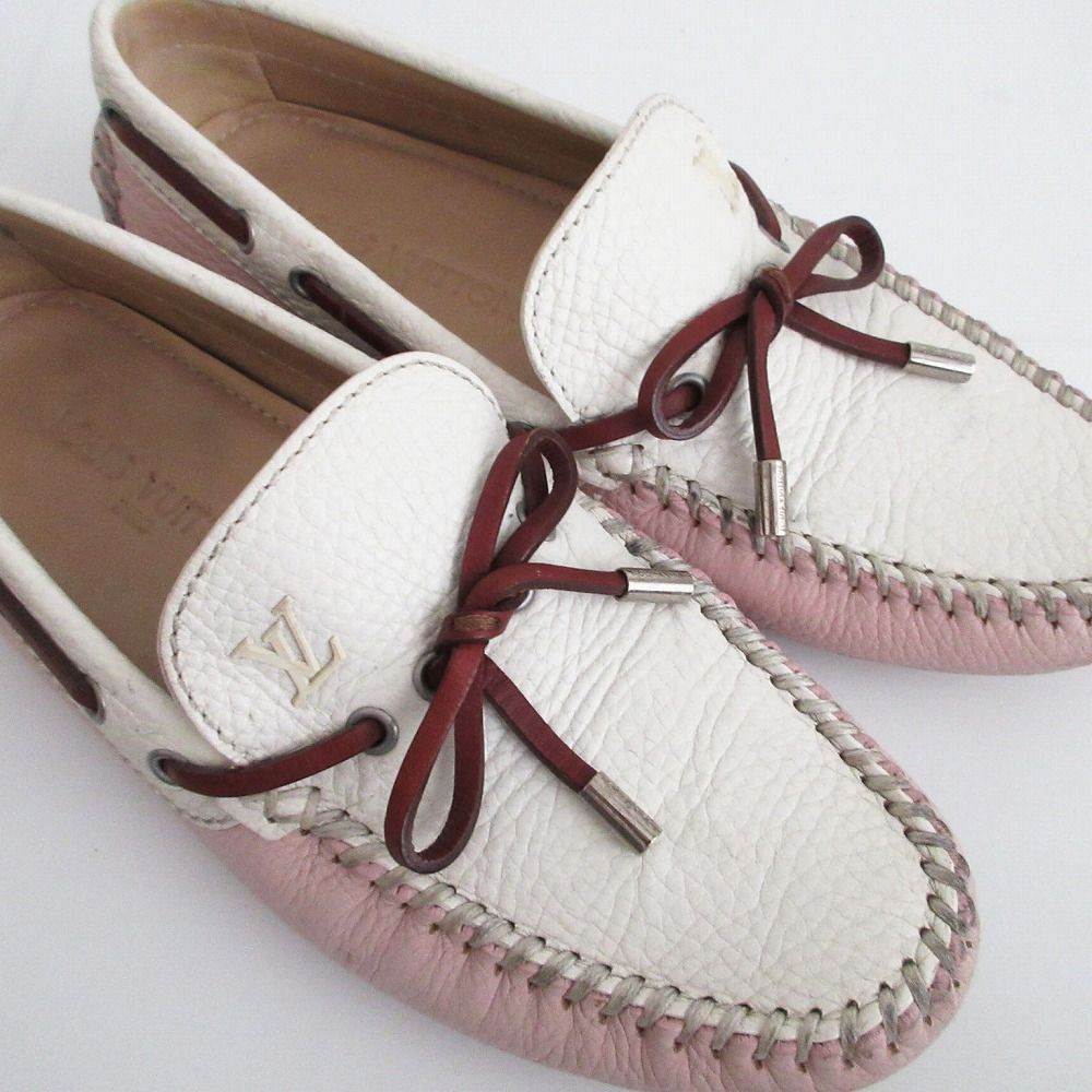 LOUIS VUITTON ルイヴィトン レザー デッキシューズ ドライビング