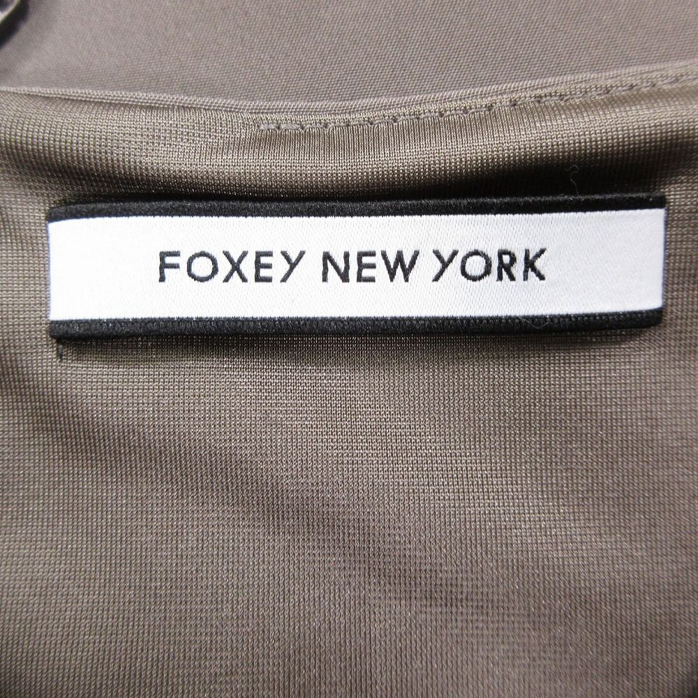 FOXEY NEWYORK フォクシーニューヨーク ドレス ベルフレア Vネック