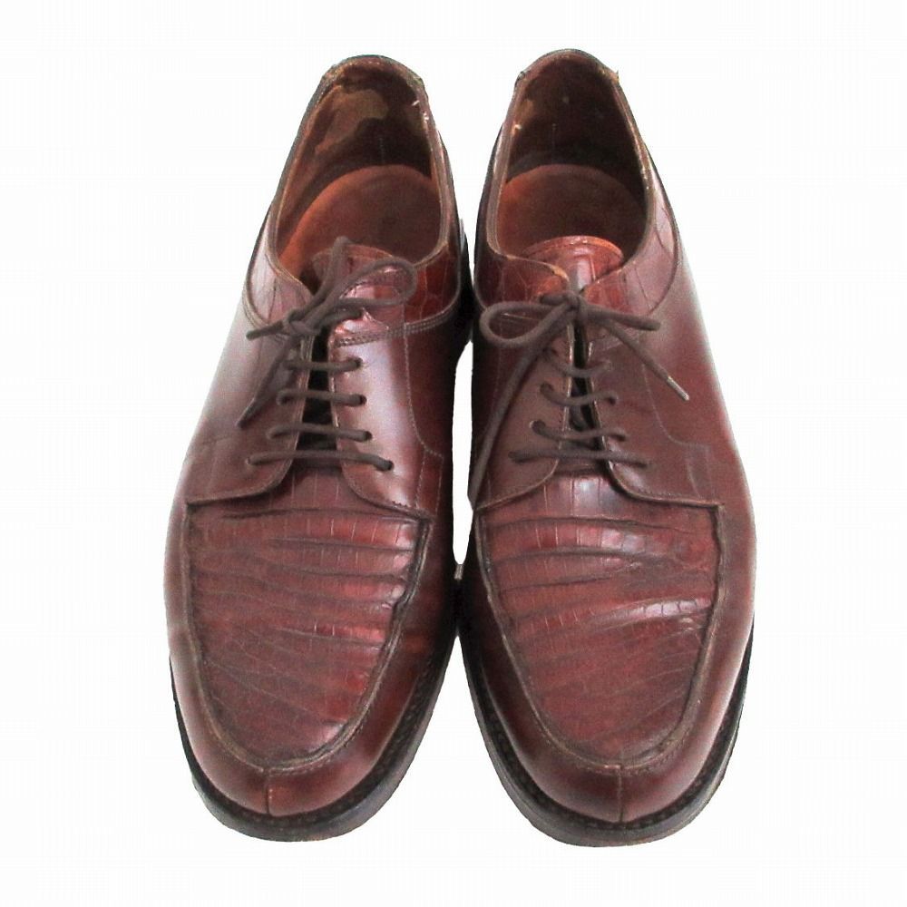 JOHN LOBB ジョンロブ BARROS バロス クロコ切替 Uチップ ドレス