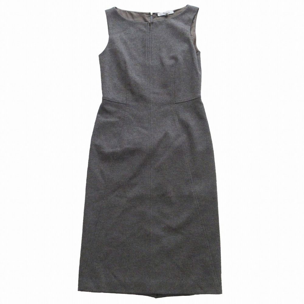 MaxMara マックスマーラ 白タグ ヴァージンウール ノースリーブ ドレス