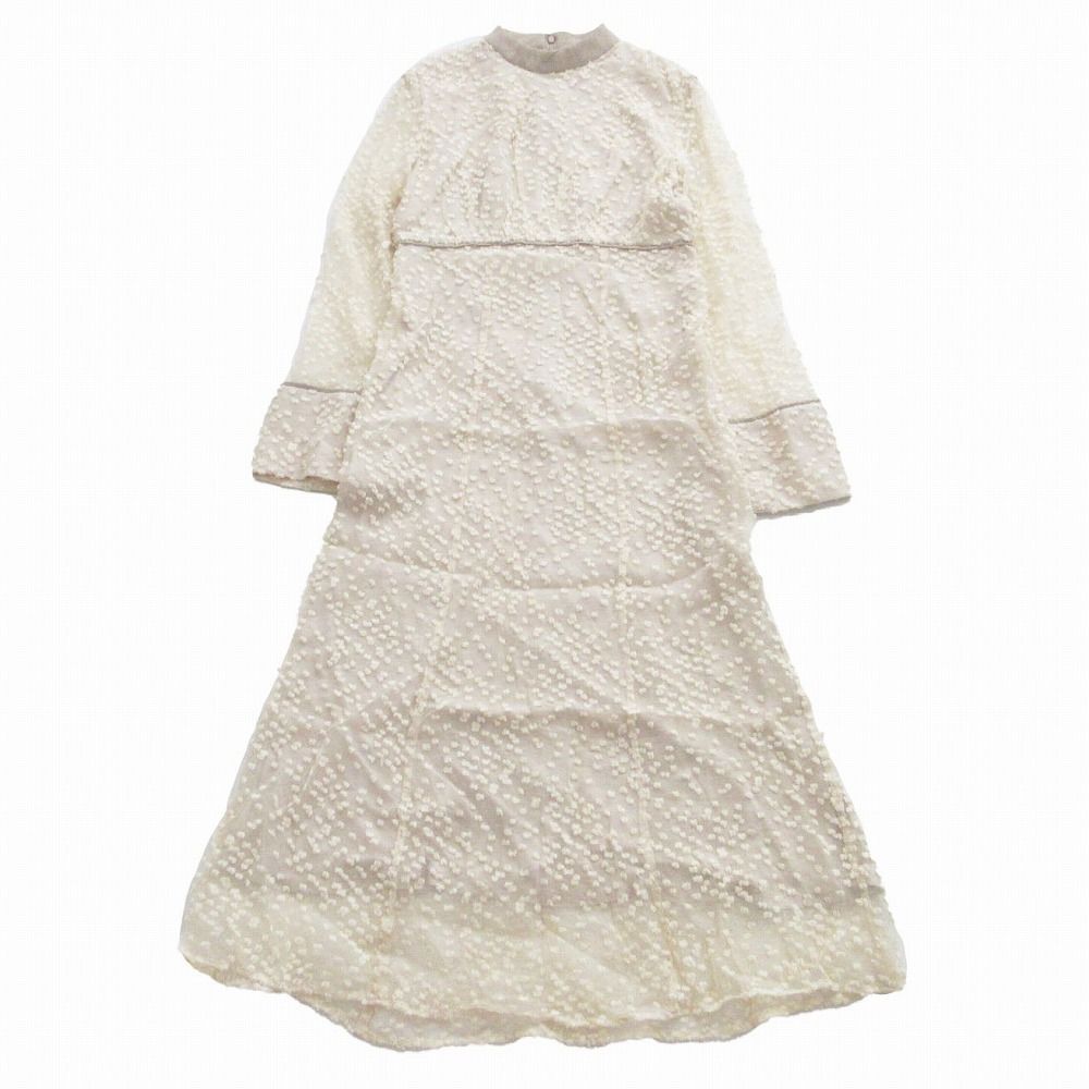 CLANE クラネ SNOW DOT JACQUARD ONEPIECE 15112-5112 スノードット