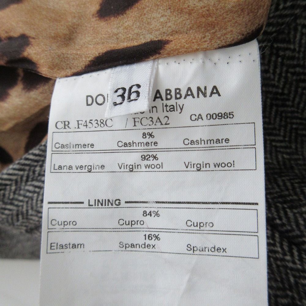 DOLCE&GABBANA ドルチェアンドガッバーナ F4538C/FC3A2 ヘリンボーン柄