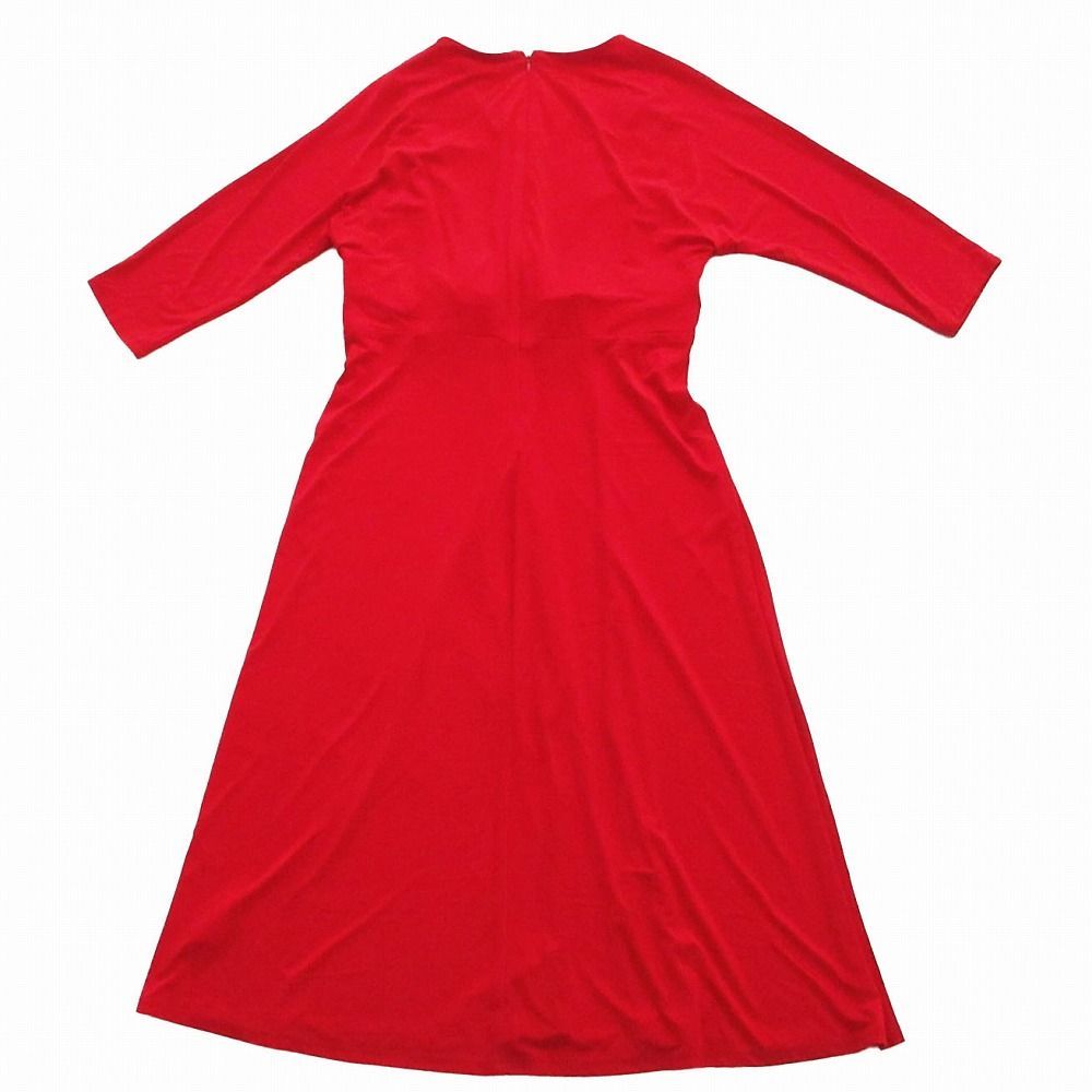 ローレンラルフローレン ドレープドレス カシュクール 洗える 大きいサイズ 未使用品 LAUREN RALPH LAUREN ローレンラルフローレン カシュクール