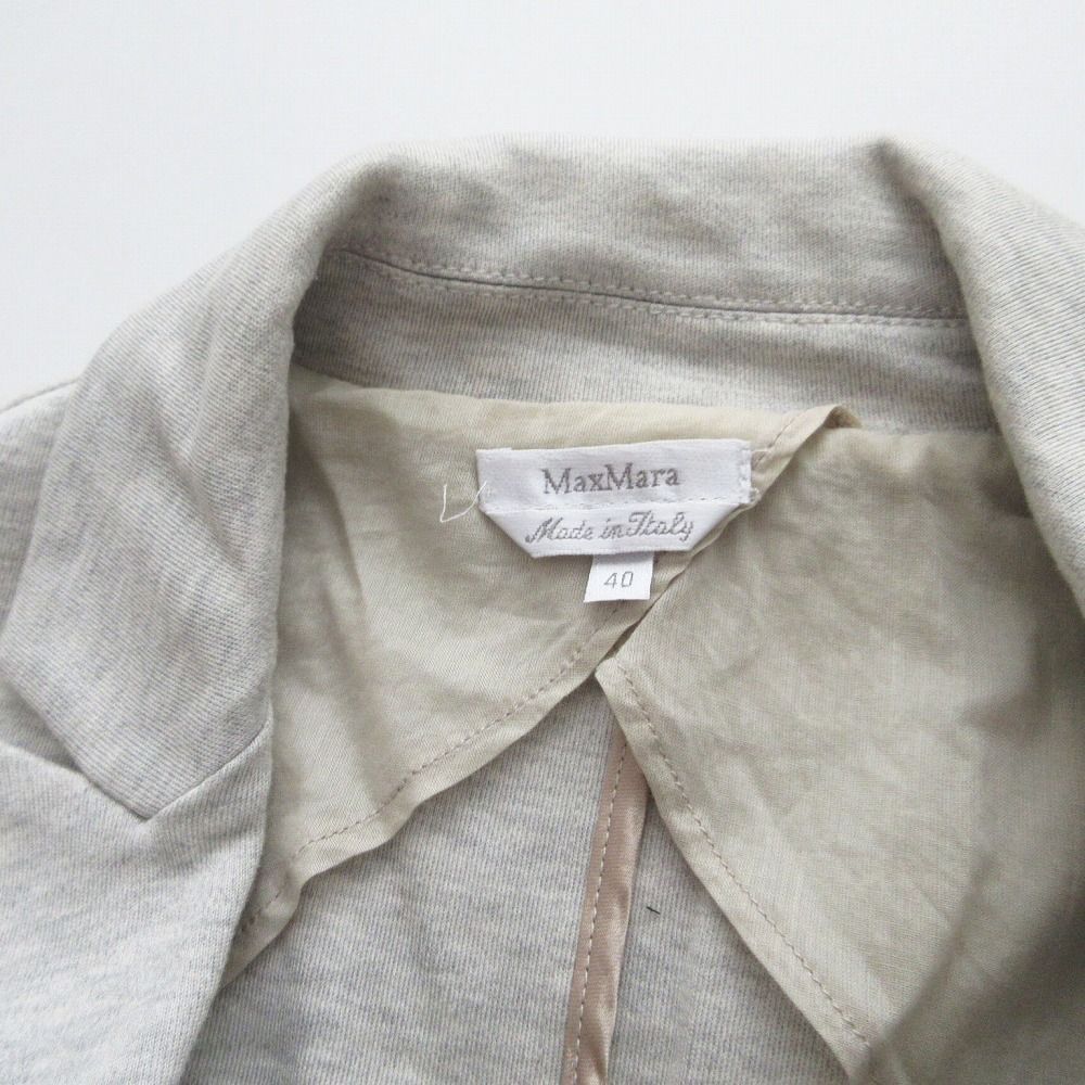 ［試着程度］マックスマーラ 白タグ　バージンウール　ジャケット　サイズ40 マックスマーラ MAX MARA イタリア製 白タグ ウール混テーラード