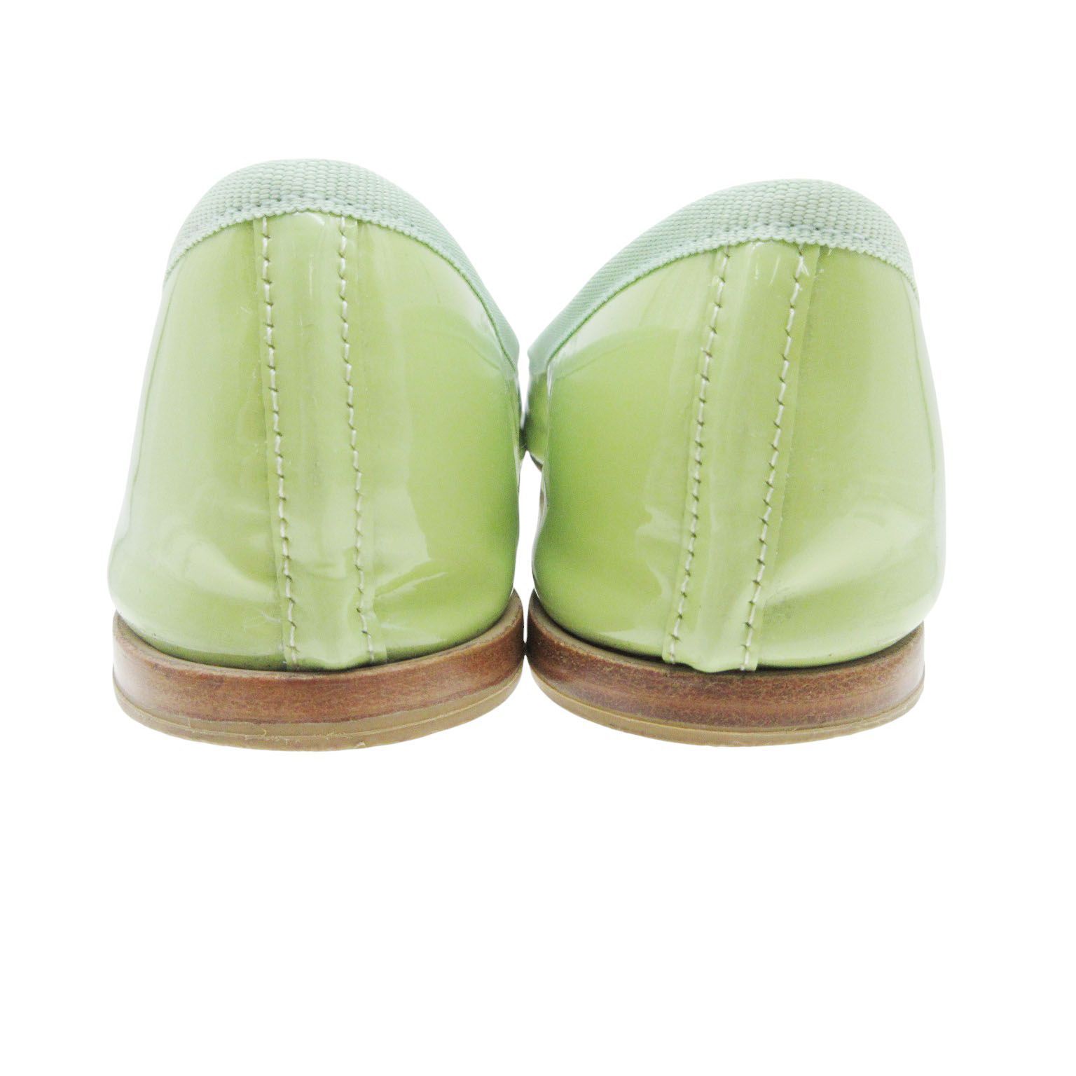 Repetto レペットバレエシューズ　グリーン　38 repetto レペット バレエシューズ パテントレザー エナメル Macaron