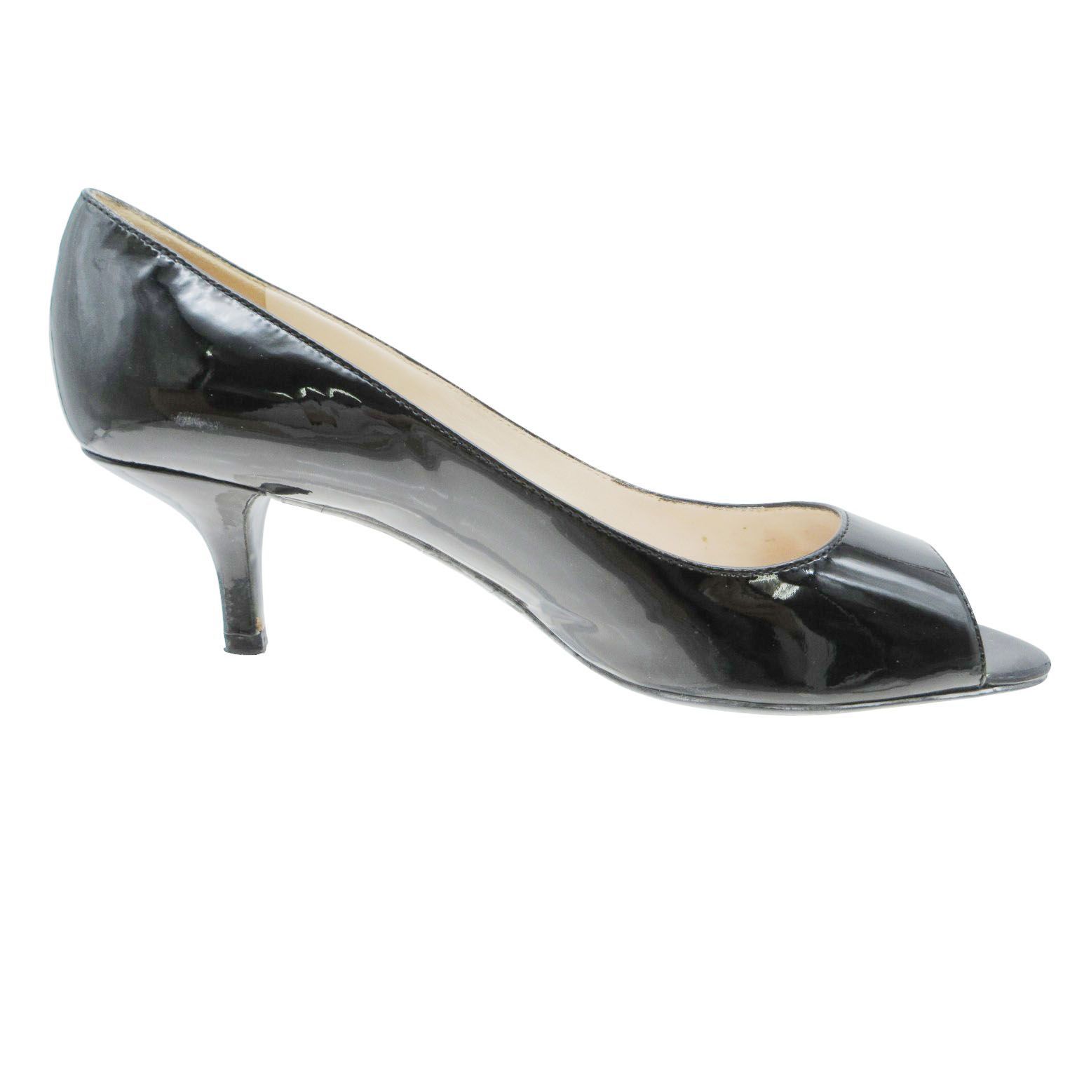 新品 プラダ PRADA 黒 エナメルパンプス パテントレザー ハイヒール39 PRADA プラダ パテントレザー エナメル パンプス ローヒール シューズ