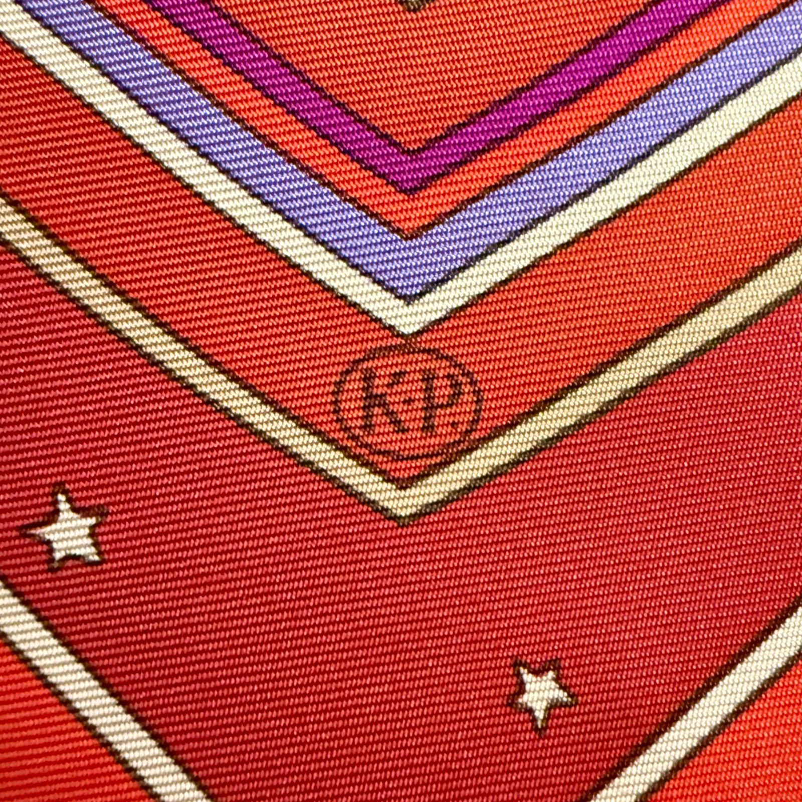 極美品 色映え 可愛い エルメス シルクスカーフ カレ90 手を差し伸べる