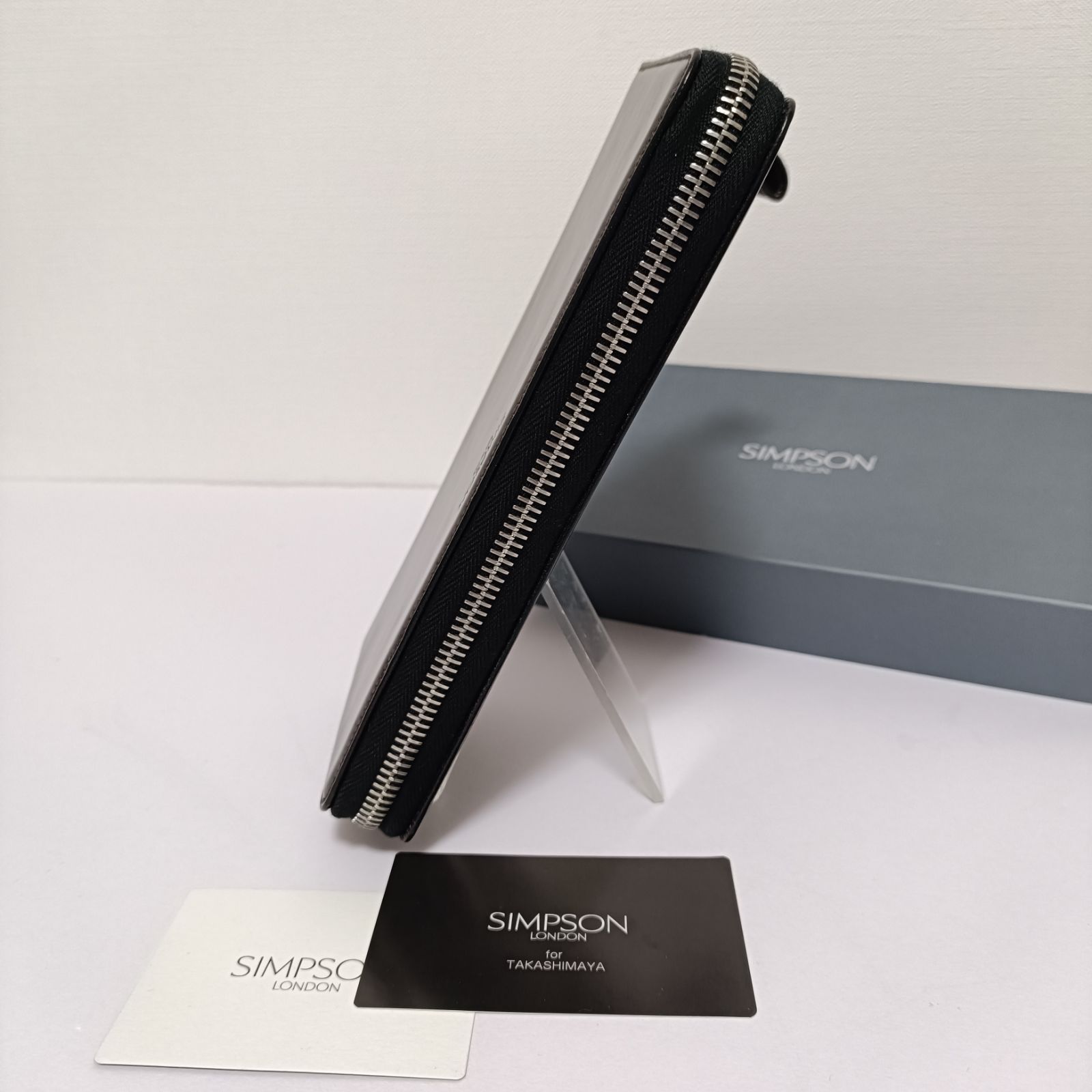 値下げ‼️シンプソンロンドン｜SIMPSON LONDON長財布ブライドルレザー黒 シンプソンロンドン｜SIMPSON LONDON｜長財布｜ブライドルレザー