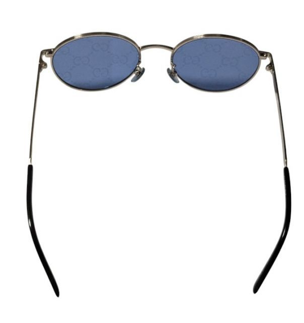 新品同様 グッチ サングラス GG0944SA ブルー GG柄レンズ メンズ