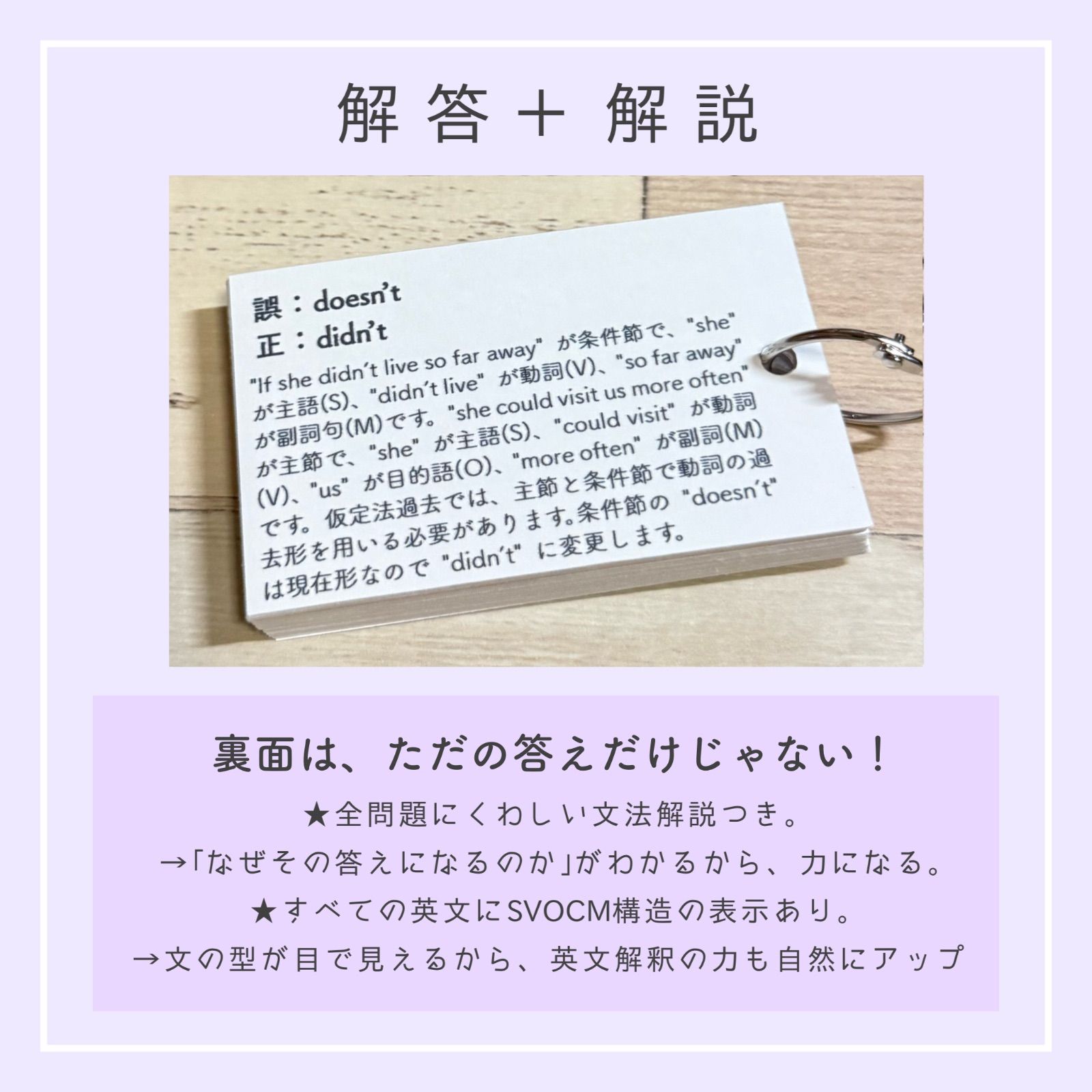 瞬間正誤カード 6種セット 高校受験 高校入試 中学英語 中学3年間