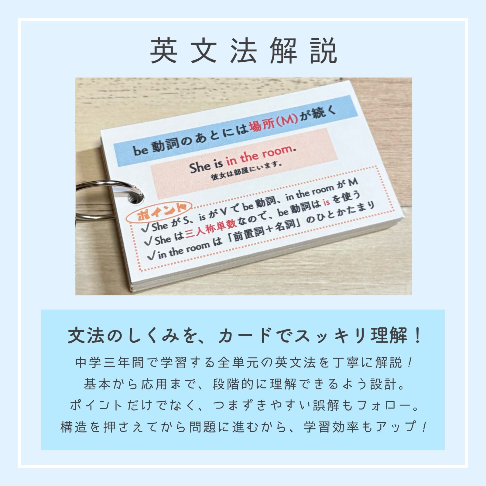 中学英文法カードvol.2 6種セット 高校受験 高校入試 中学英語 中学3