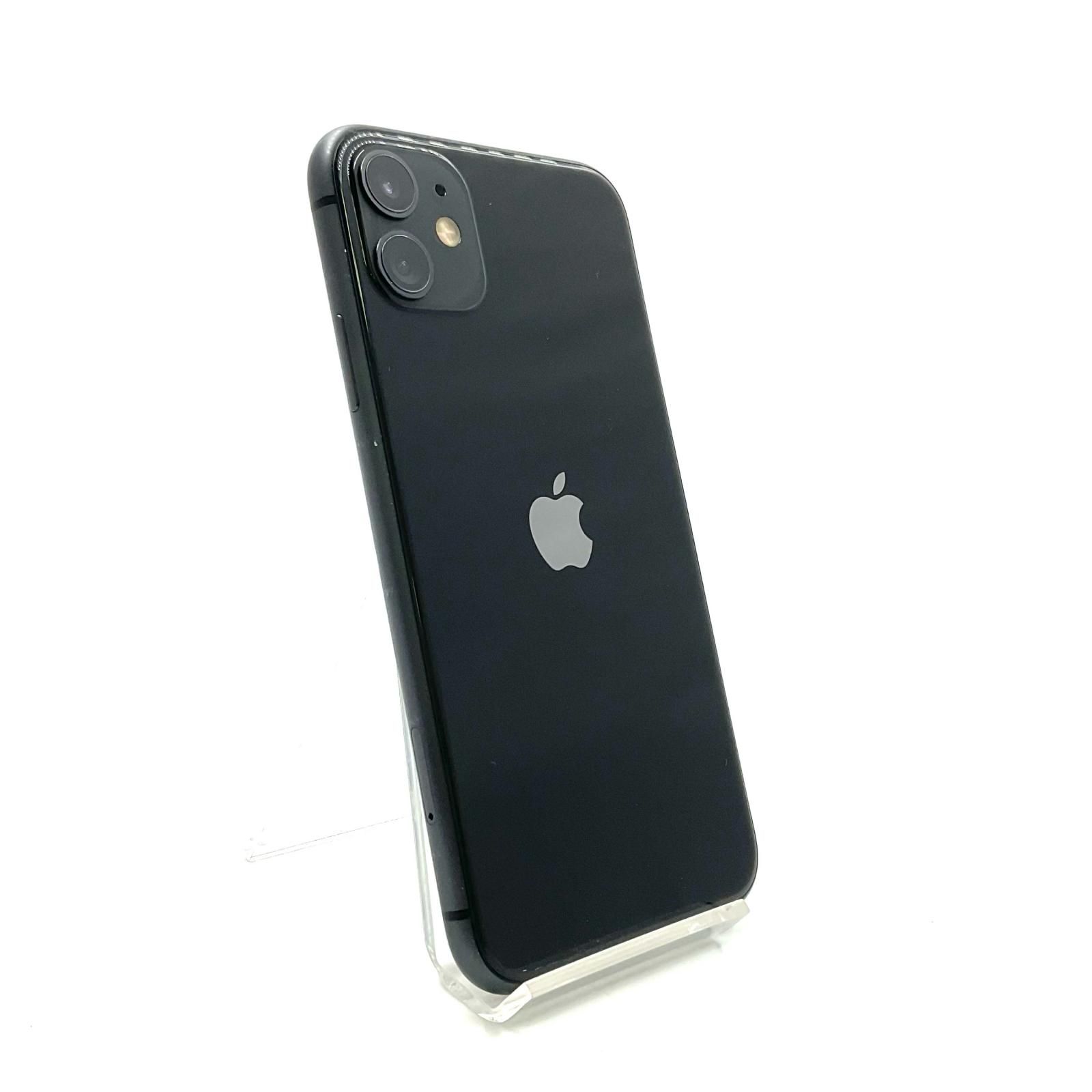 iPhone 11 128GB ブラック SIMフリー 白ロム 動作確認済 92%【全額返金 