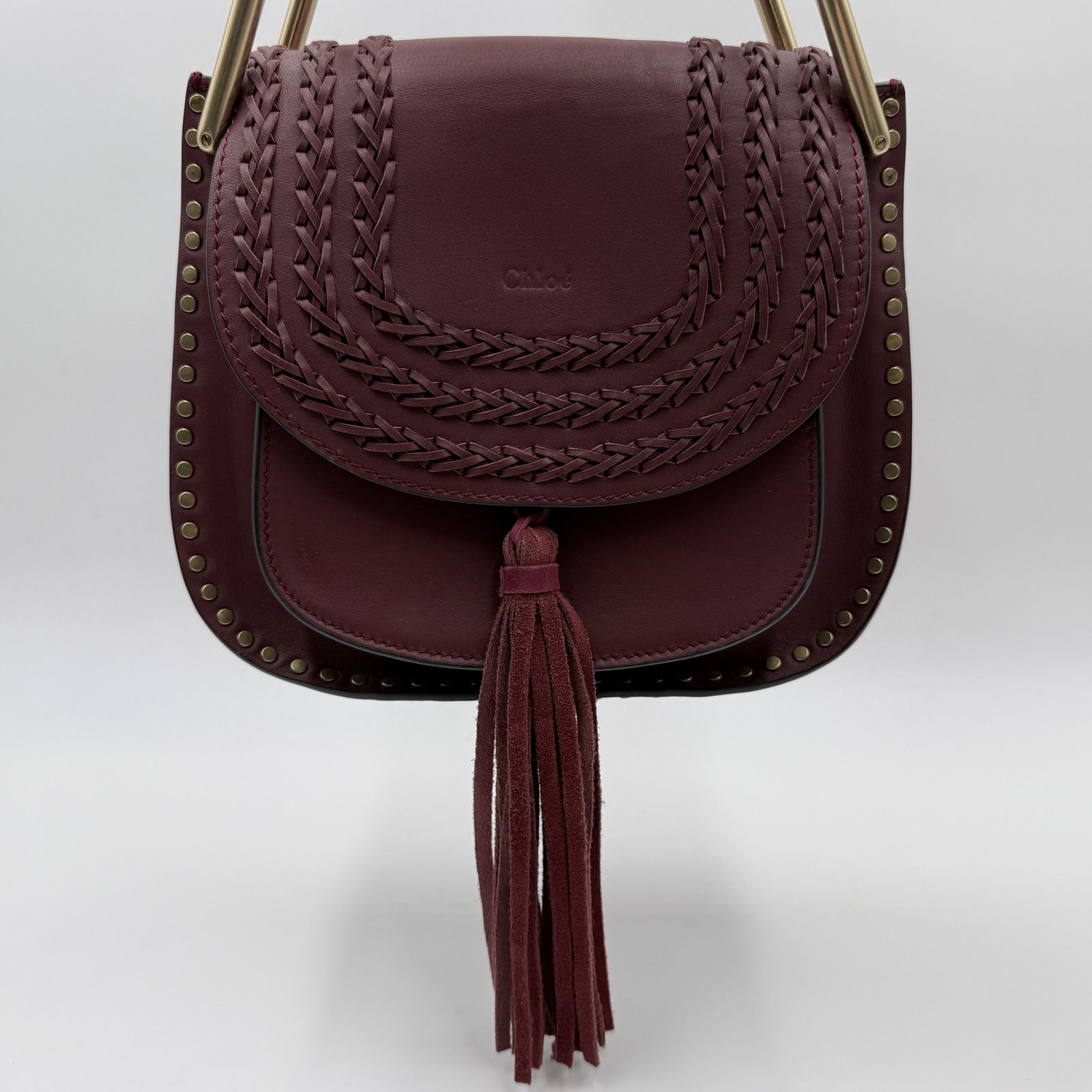 Chloé（クロエ）Hudson ハドソン ショルダーバッグ ボルドー レザー