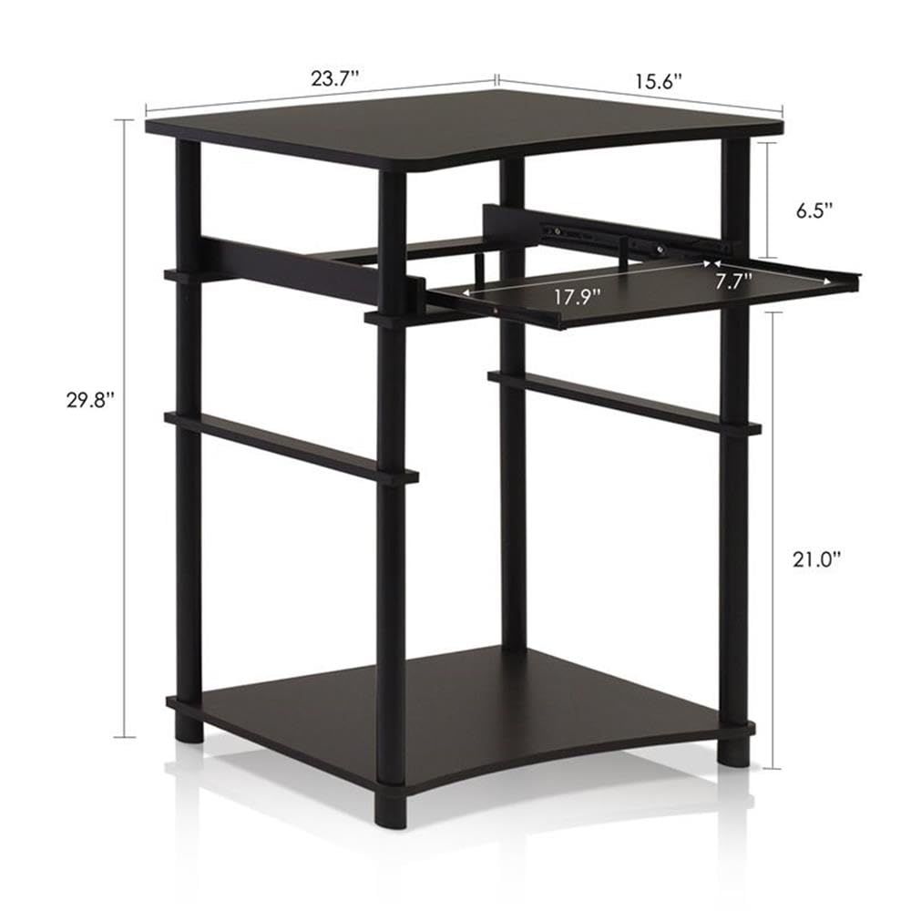 フリノ(Furinno) コンパクトパソコンデスク 60cm幅約 引出し式