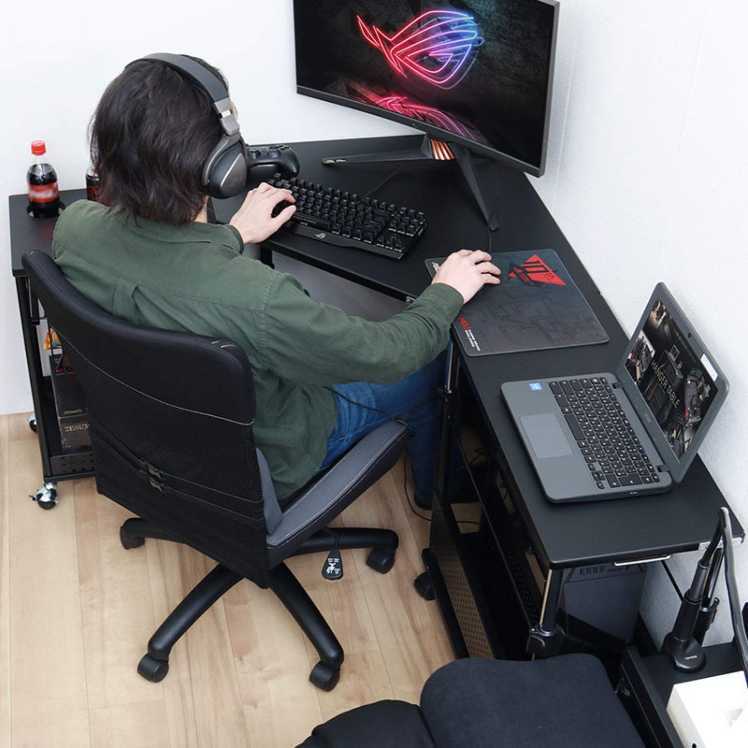 Bauhutte(バウヒュッテ) カドデスク 昇降式 ブラック BHD-700K-BK