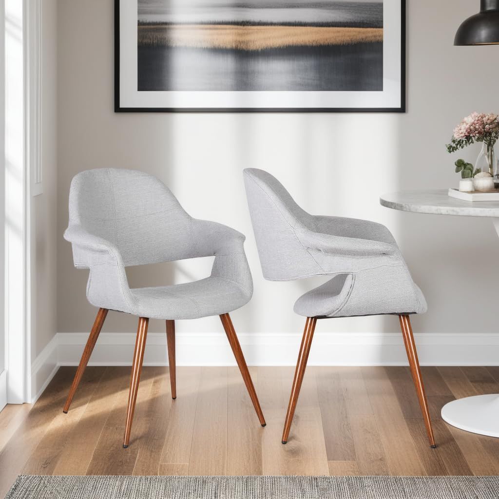 美品 完成品アルメンリビング ダイニングチェア グレー 送料5000円込み アルメンリビング (Armen Living) Phoebe ダイニングチェア グレー