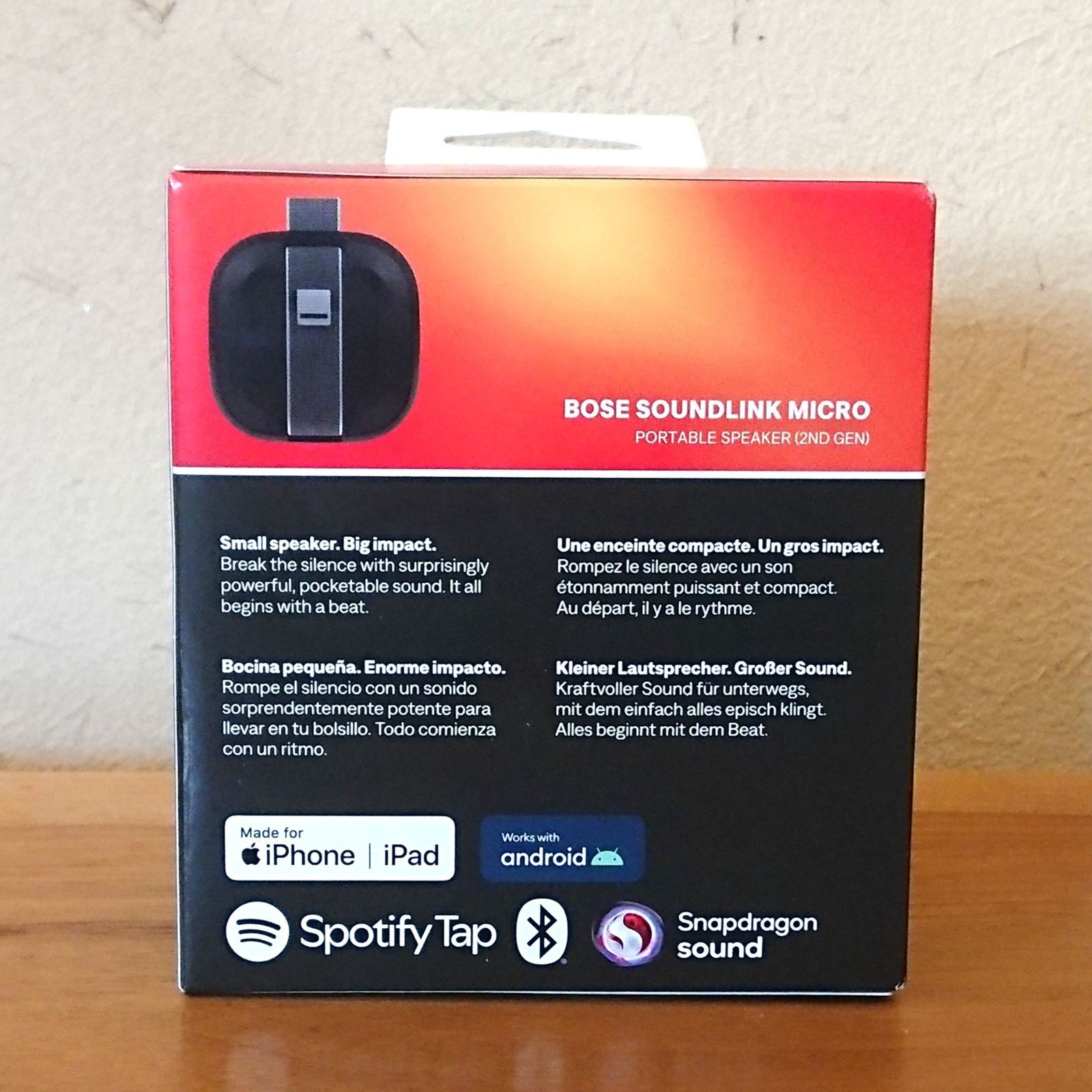 【未開封】【保証書付】BOSE SOUNLINK MICRO (2nd GEN) 新品未開封】Bose SoundLink Micro Portable Speaker（第2世代