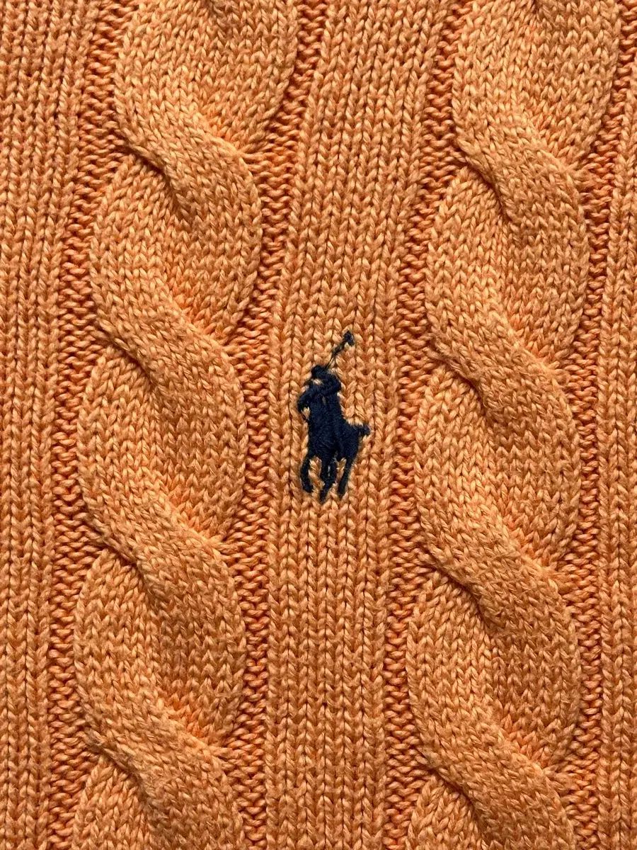 2023年モデル✨ポロラルフローレン ケーブルニットオレンジ ポニー　カシミヤ混 ポロ ラルフローレン POLO RALPH LAUREN カシミヤ混 ニット セーター