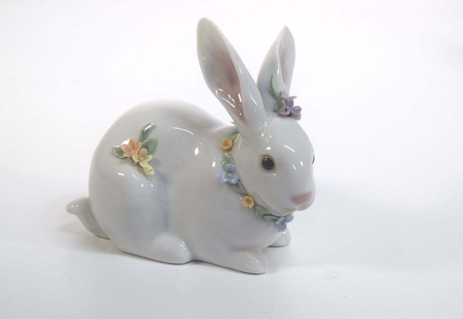 LLADORO リヤドロ フィギュリン「花飾りの白うさぎ」USED品 - メルカリ