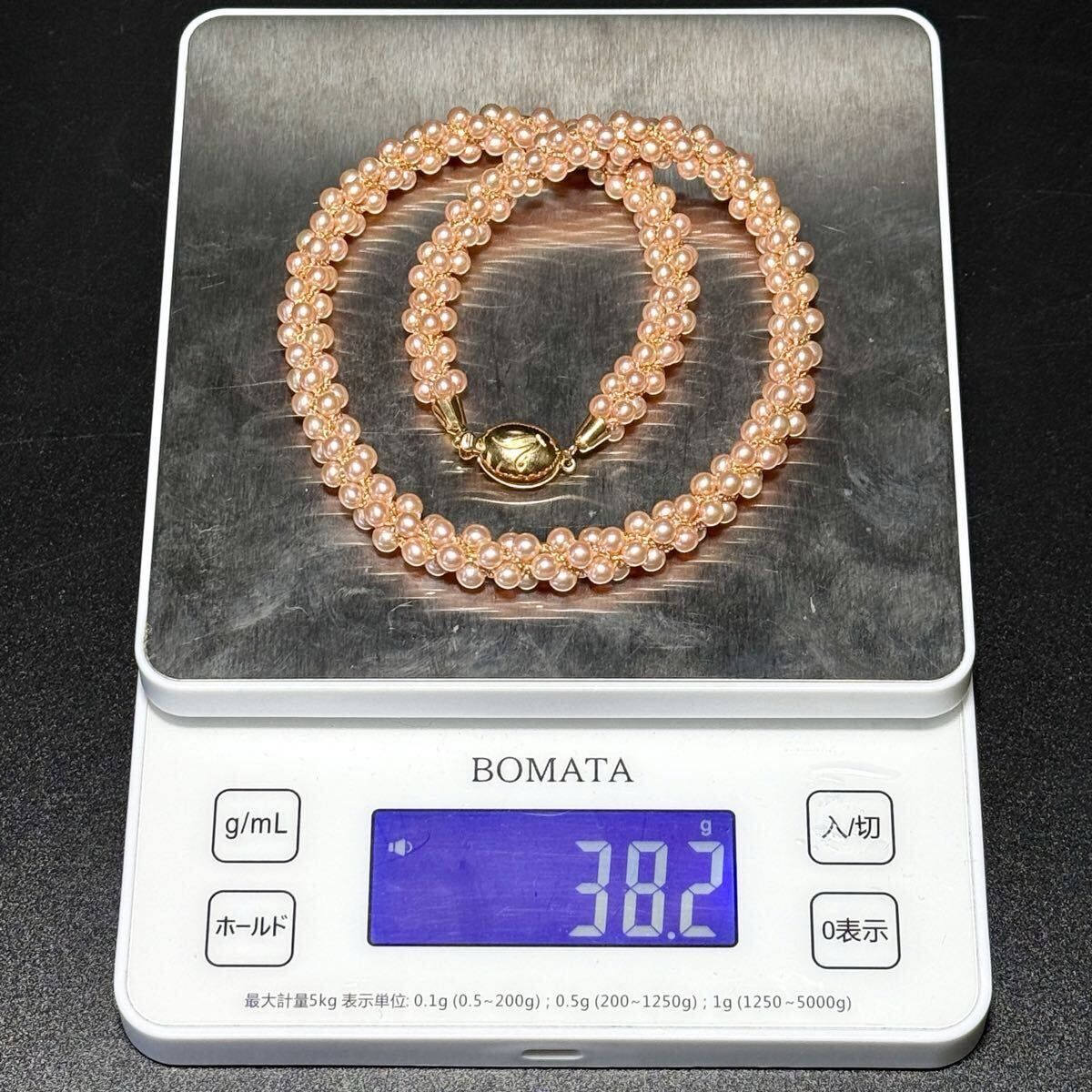 美品【K18/田崎】TASAKI/タサキ ゴールデンパール ネックレス 44 