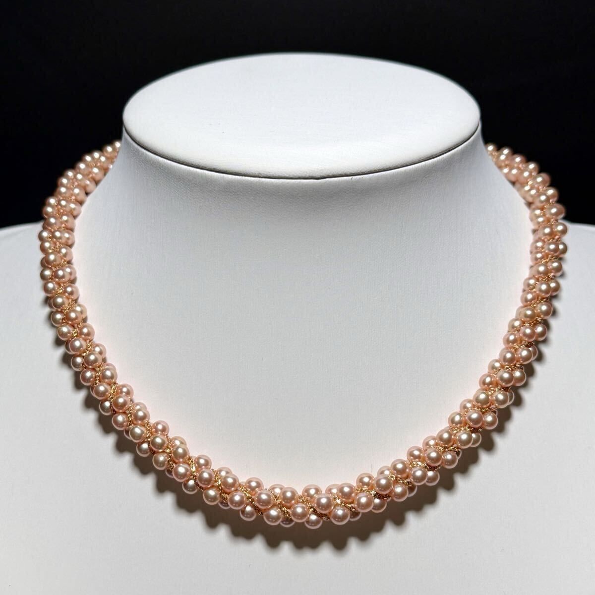 美品【K18/田崎】TASAKI/タサキ ゴールデンパール ネックレス 44 