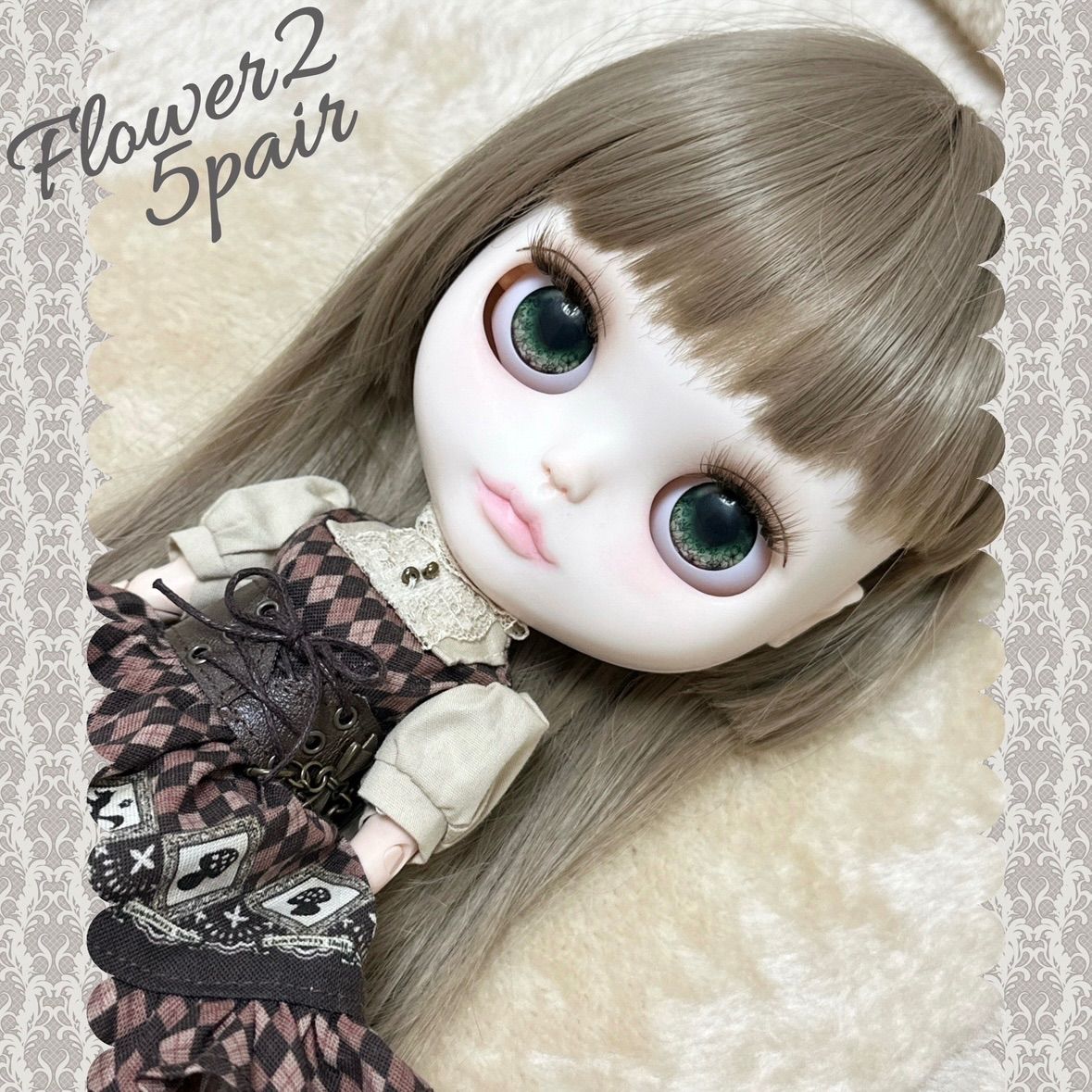 アイチップ5ペアセット❁Flower2】ネオブライス アイシードール - メルカリ