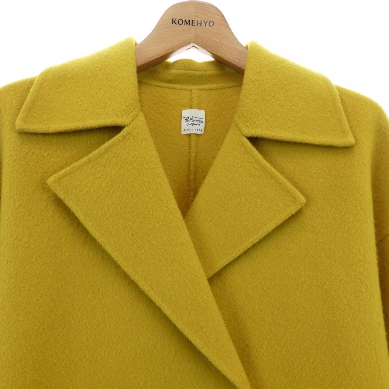 Ron Herman ロンハーマン オーバーカラー コート イエロー Sサイズ Ron Herman ロンハーマン オーバーカラー コート イエロー Sサイズ Ron