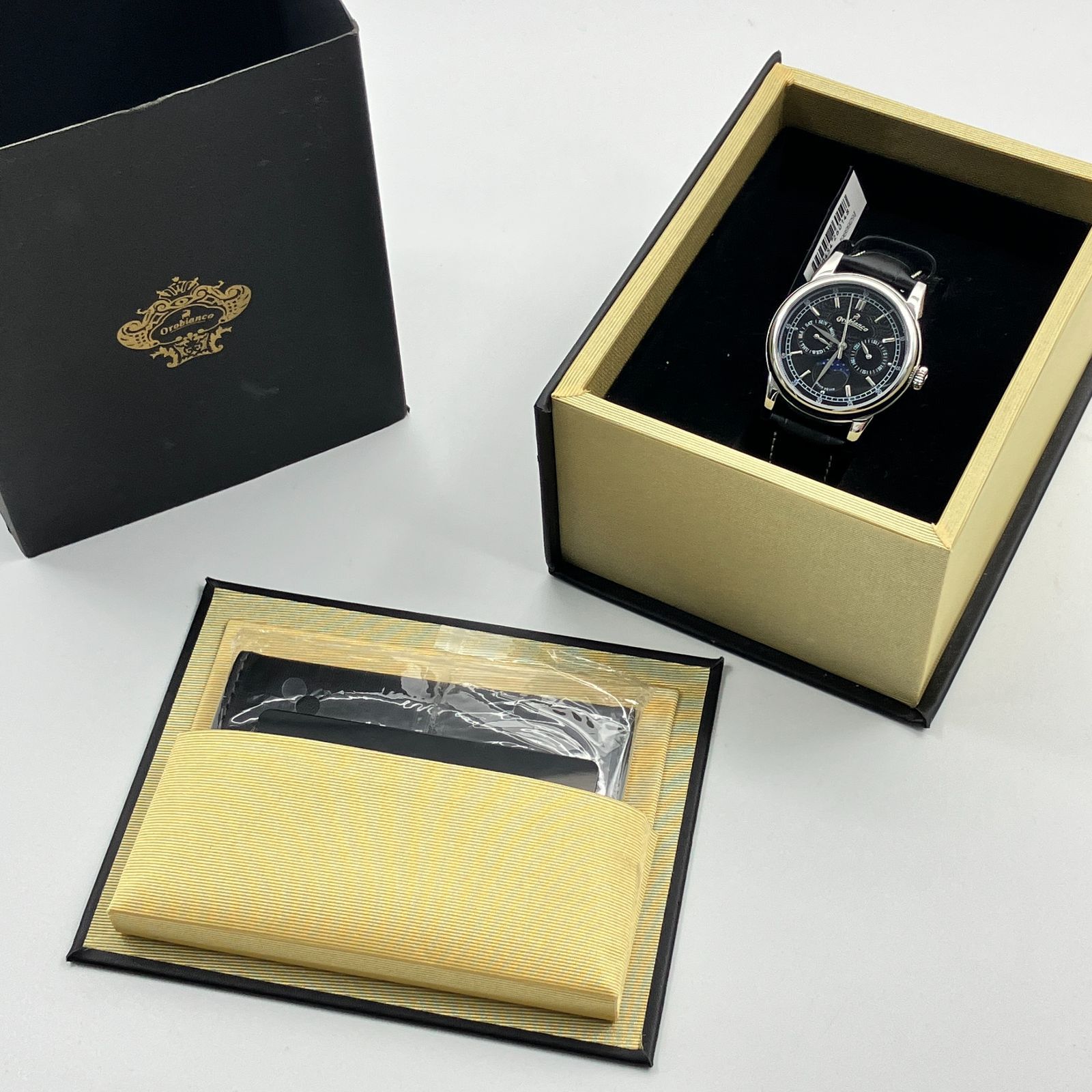 Oroblanco オロビアンコ　ムーンフェイズ　腕時計(クォーツ) 新品】オロビアンコ Orobianco 腕時計 OR0074 ムーンフェイズ ビアンコ