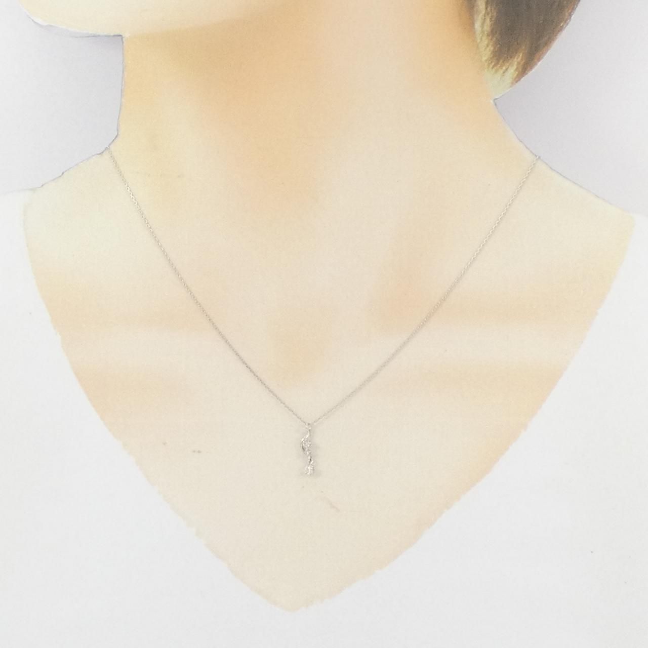 PT900/PT850 ダイヤモンド ネックレス 0.09CT - メルカリ