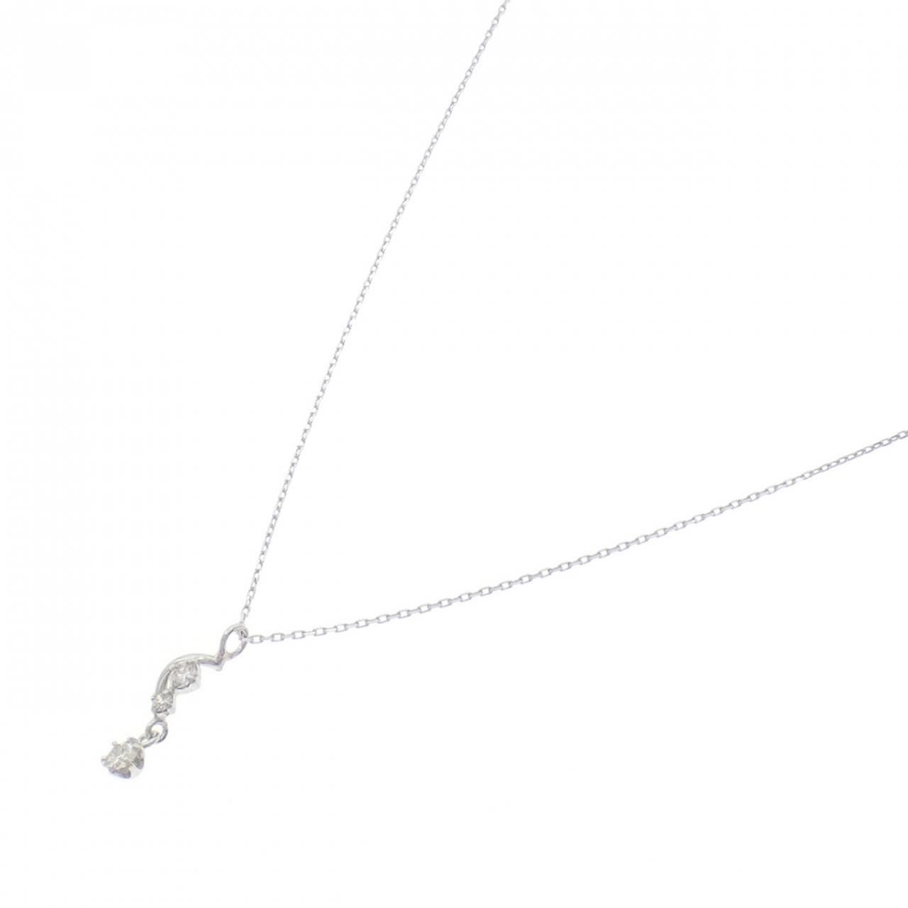 PT900/PT850 ダイヤモンド ネックレス 0.09CT - メルカリ