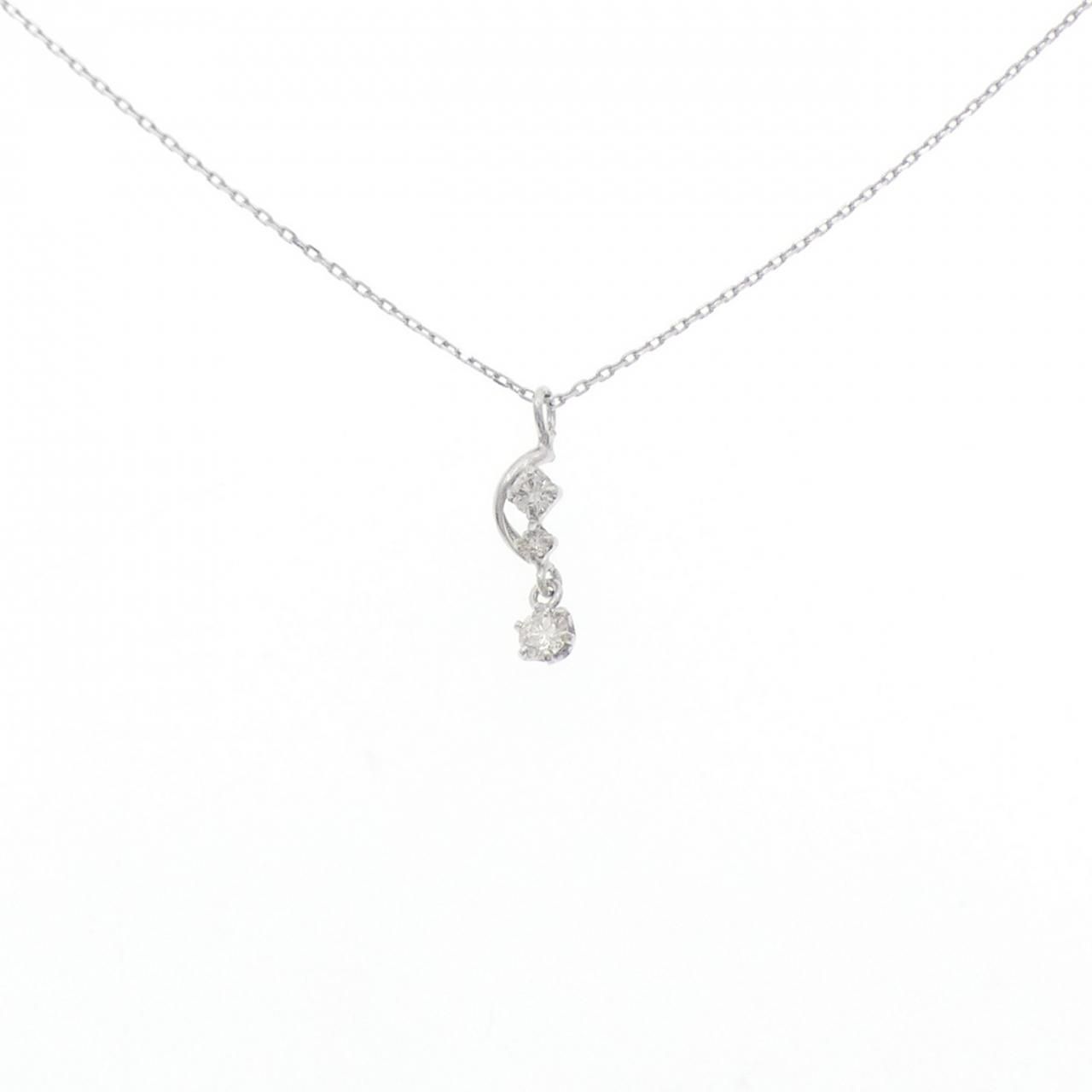 PT900/PT850 ダイヤモンド ネックレス 0.09CT - メルカリ
