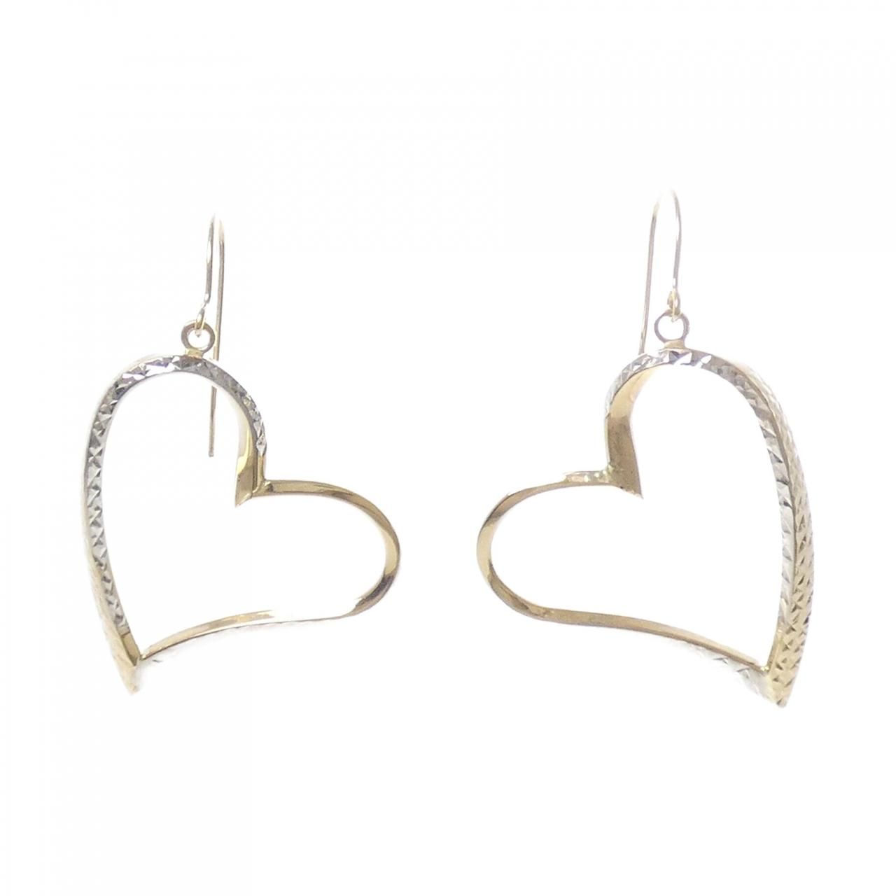 K14YG/K14WG ハート ピアス - メルカリ