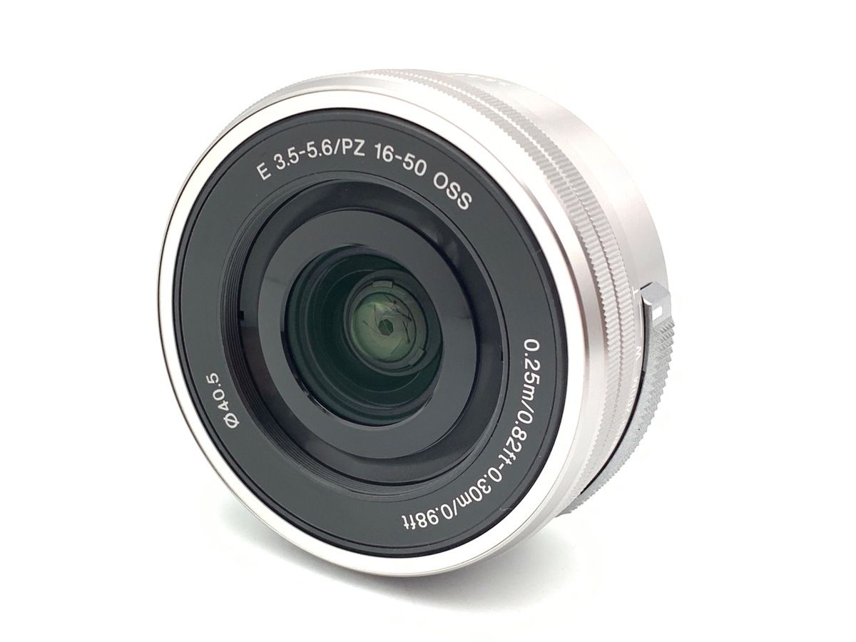 美品 E PZ 16-50 3.5-5.6 SELP1650 シルバー M625 Sony E PZ 16-50mm f/3.5-5.6 OSS Lens for Sony E-Mount Cameras