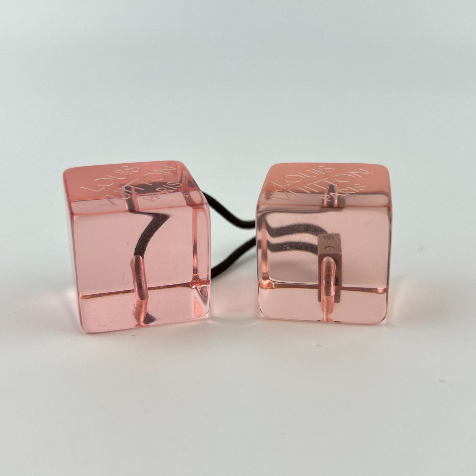 中古】LOUIS VUITTON ルイヴィトン ヘアキューブ ヘアゴム ピンク