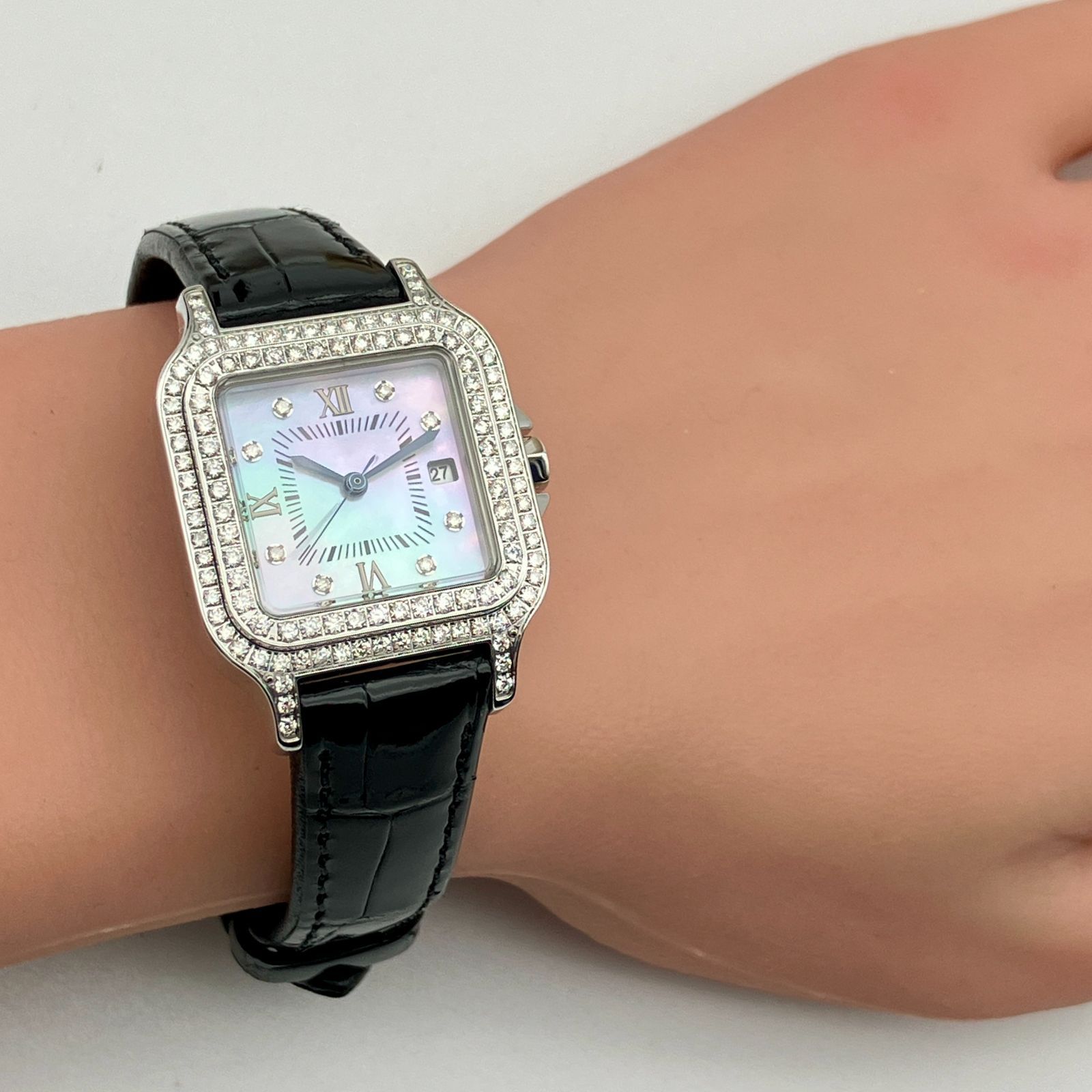 新品】ルナージュ Lunage 1.00ct ダイヤ シェル文字盤 AD-036 腕時計