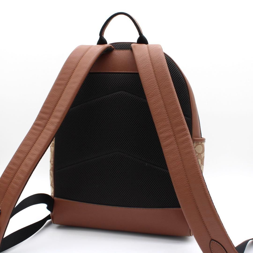 極美品】COACH C5389 トンプソン シグネチャー リュック ブラウン