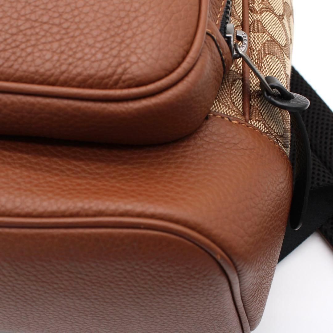 極美品】COACH C5389 トンプソン シグネチャー リュック ブラウン