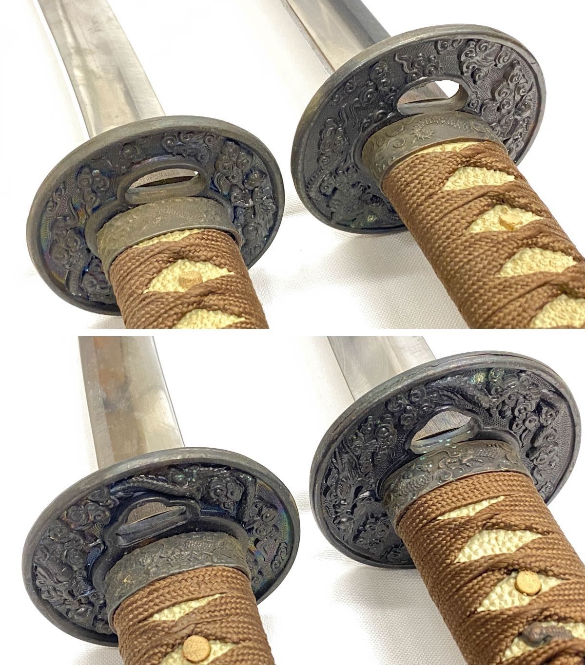 ZK275】模造刀 2本セット 長刀 短刀 打刀 脇差 日本刀 刀剣 伝統工芸