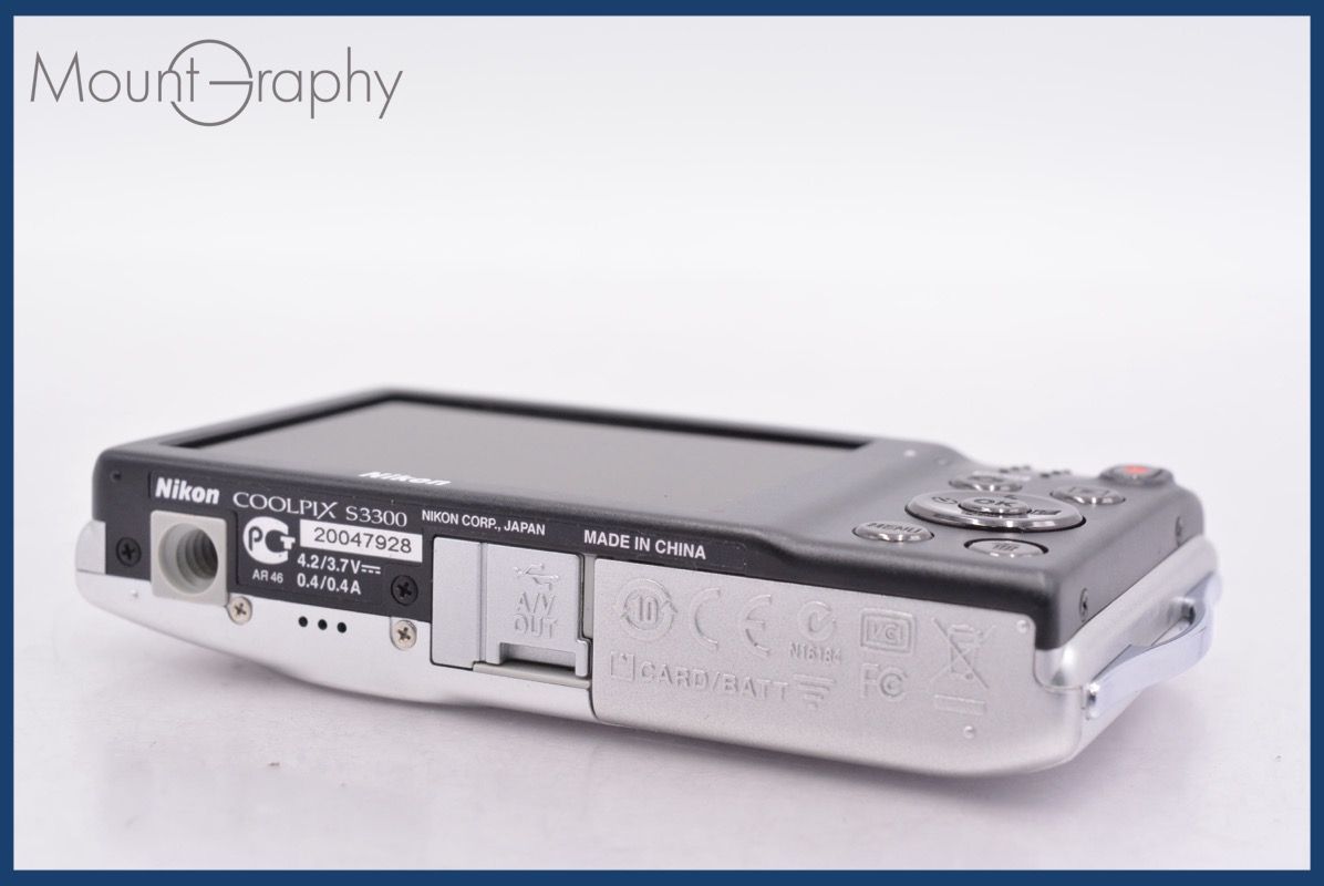 ニコン Nikon COOLPIX S3300 6x 元箱、バッテリー、充電器、取扱説明書