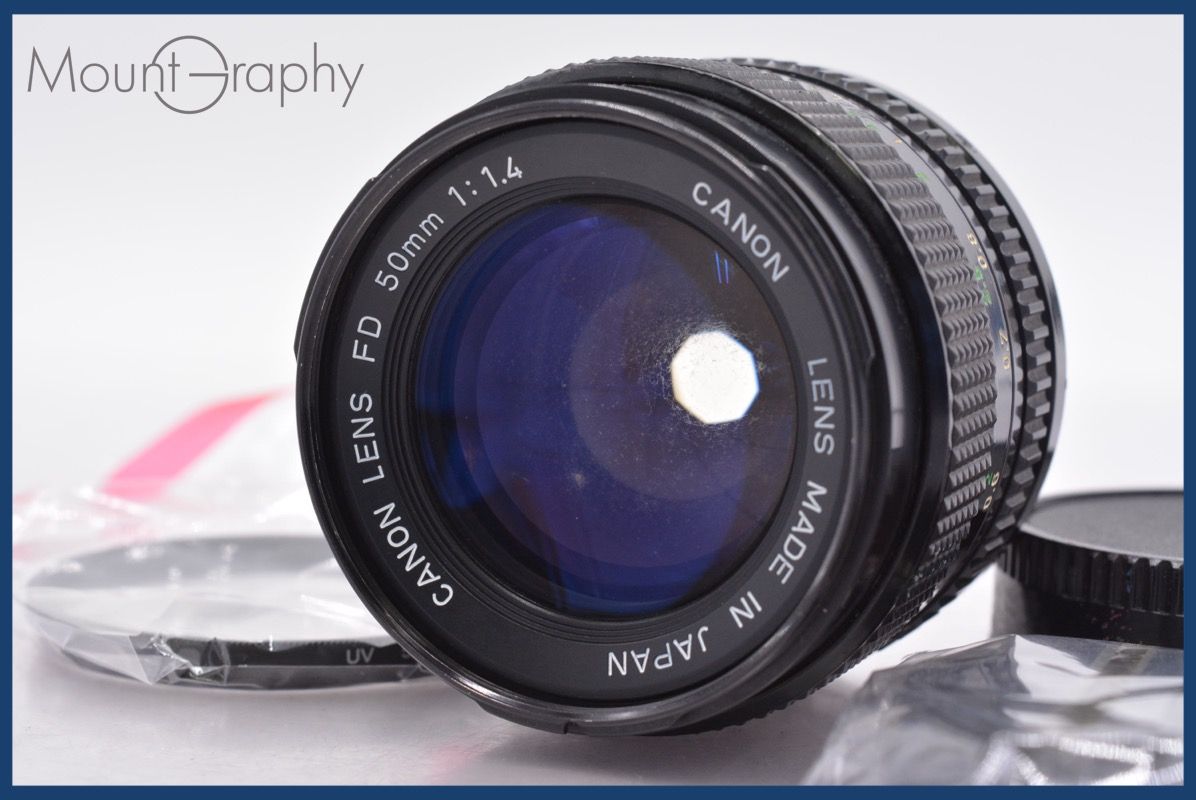 動作保証】 キヤノン Canon NEW FD 50mm F1.4 前後キャップ&レンズ