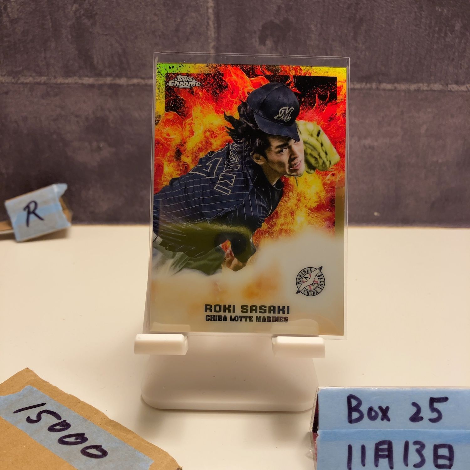 2025 Topps Chrome 佐々木朗希 Roki Sasaki 14 50 千葉ロッテマリーンズ Power Dynamics Refractor カード