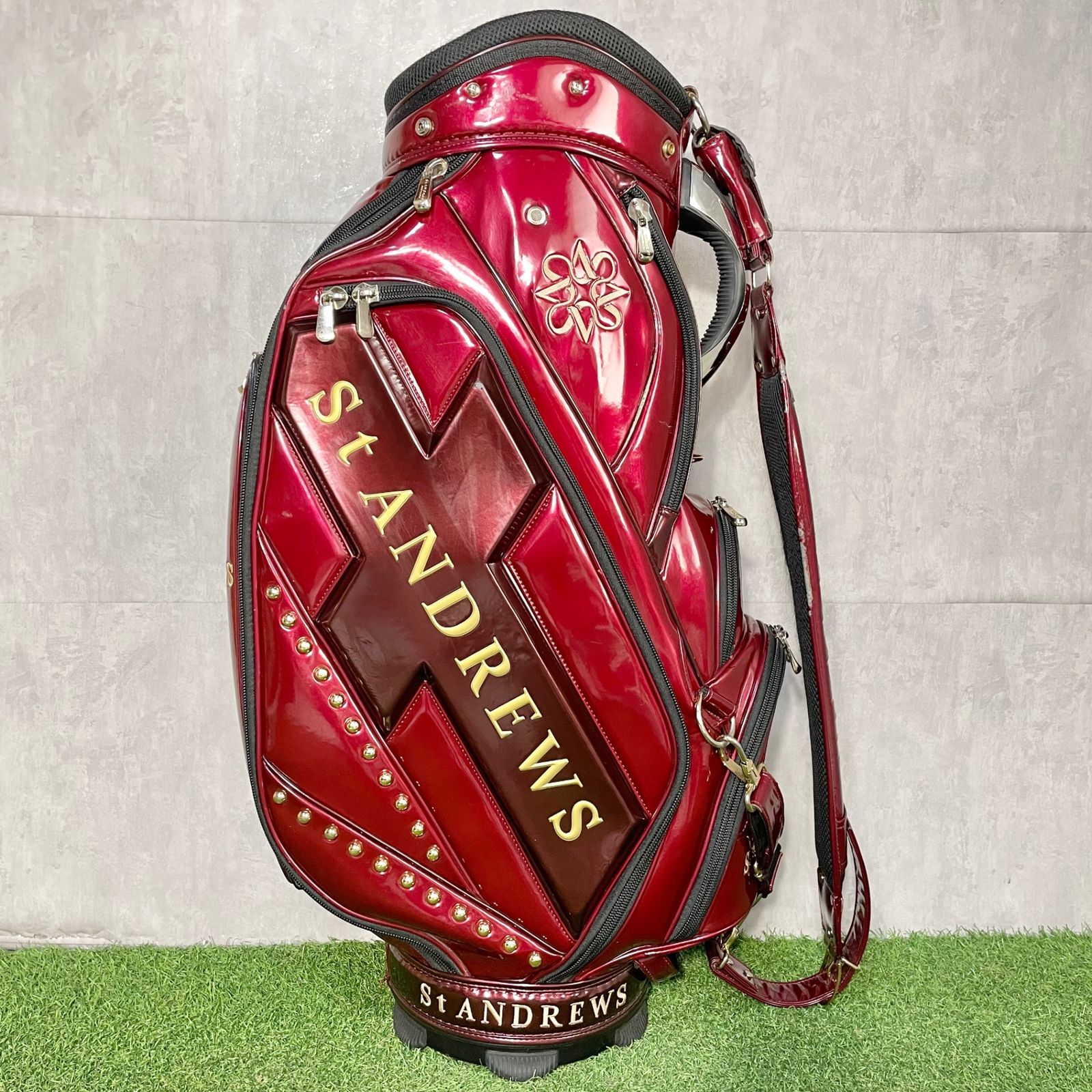 St ANDREWS セントアンドリュース キャディバッグ ゴルフバッグ ワイン