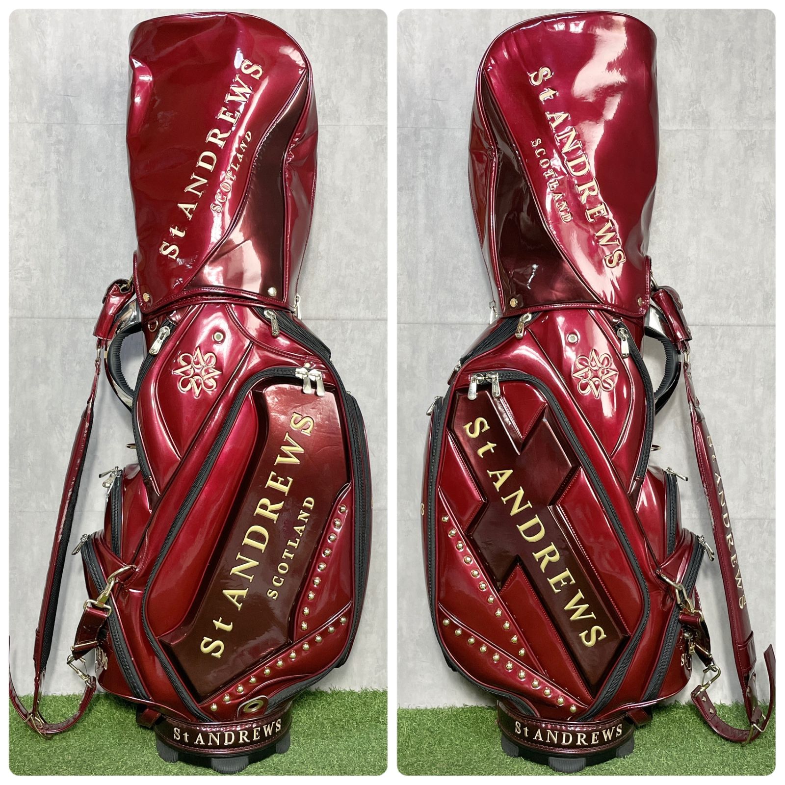 St ANDREWS セントアンドリュース キャディバッグ ゴルフバッグ ワイン