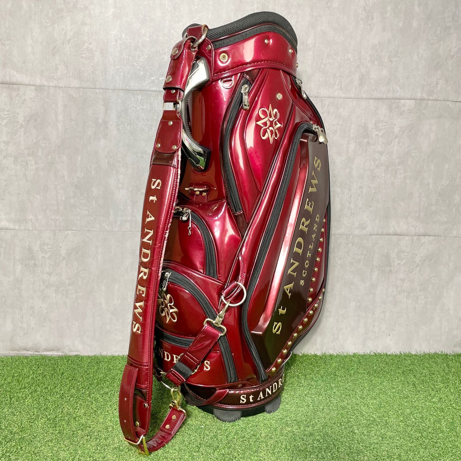 St ANDREWS セントアンドリュース キャディバッグ ゴルフバッグ ワイン
