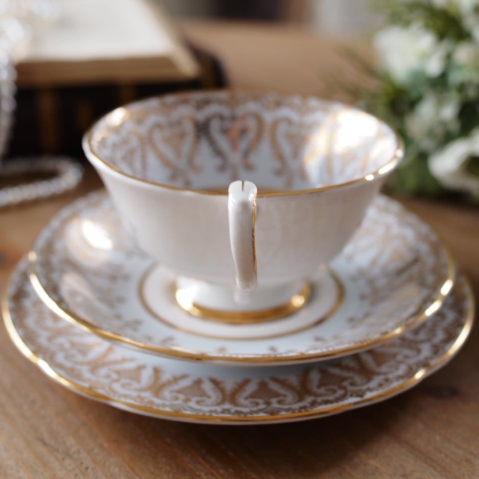 フルーツ絵柄トリオ ブルー