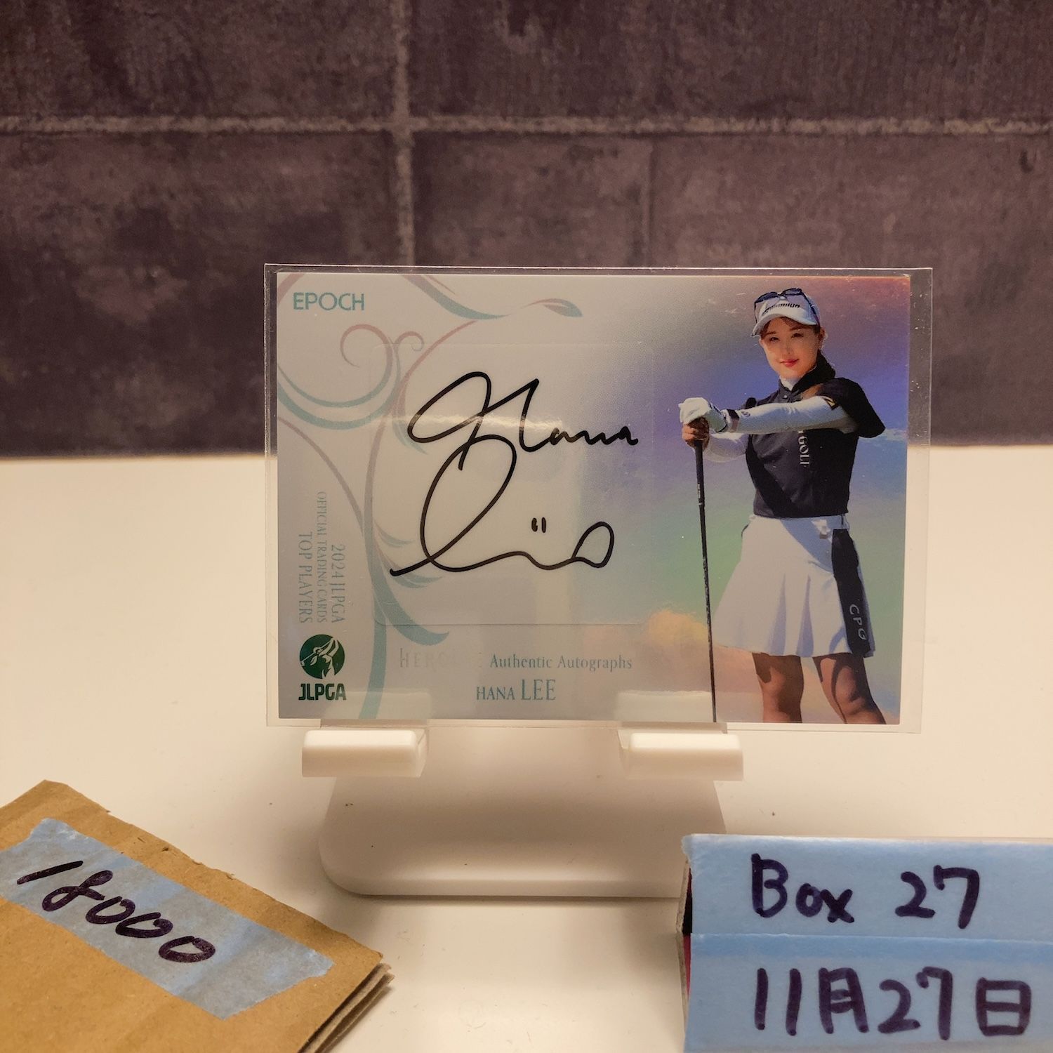 2025 EPOCH JLPGA リハナ Hana Lee 02 10 直筆サインカード 女子プロゴルフ Heroine カード