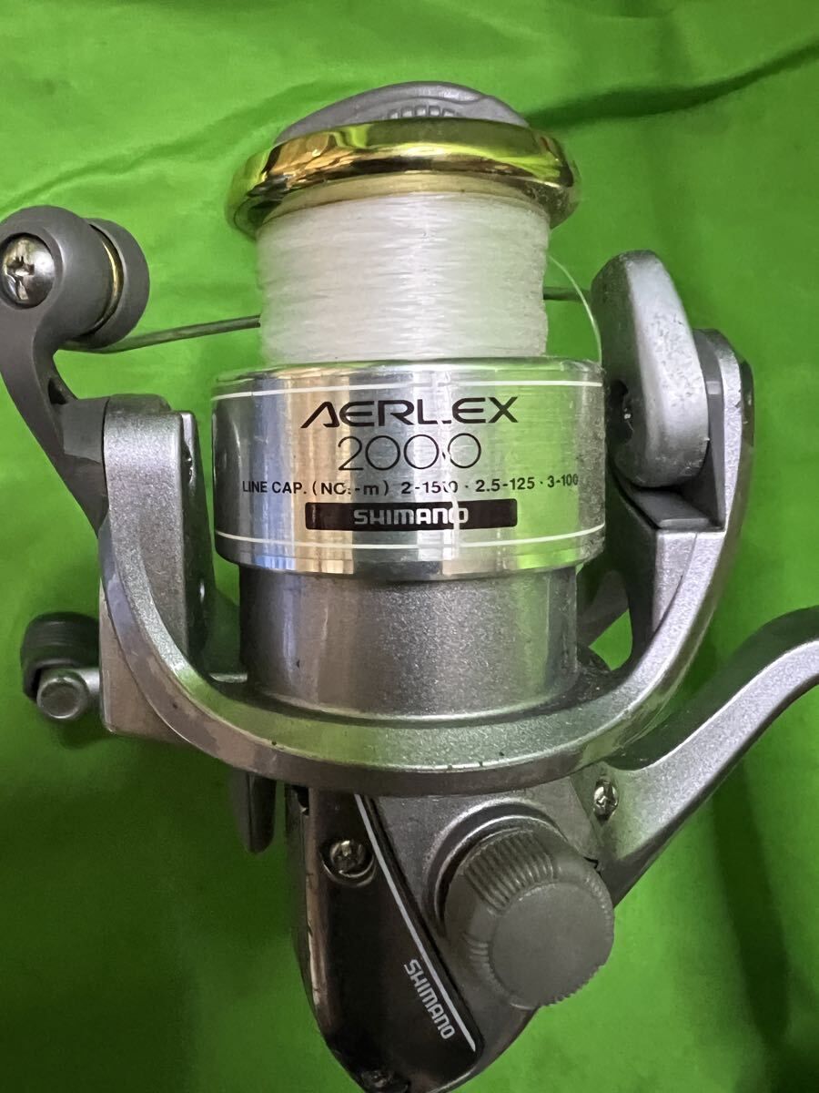 SHIMANO シマノ AERLEX 2000 スピニングリール GTS60MLR ロッドセット