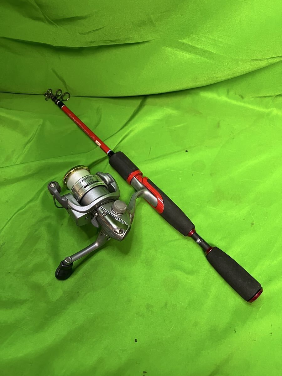 シマノ　AERLEX2000リール SHIMANO シマノ AERLEX 2000 スピニングリール GTS60MLR ロッドセット